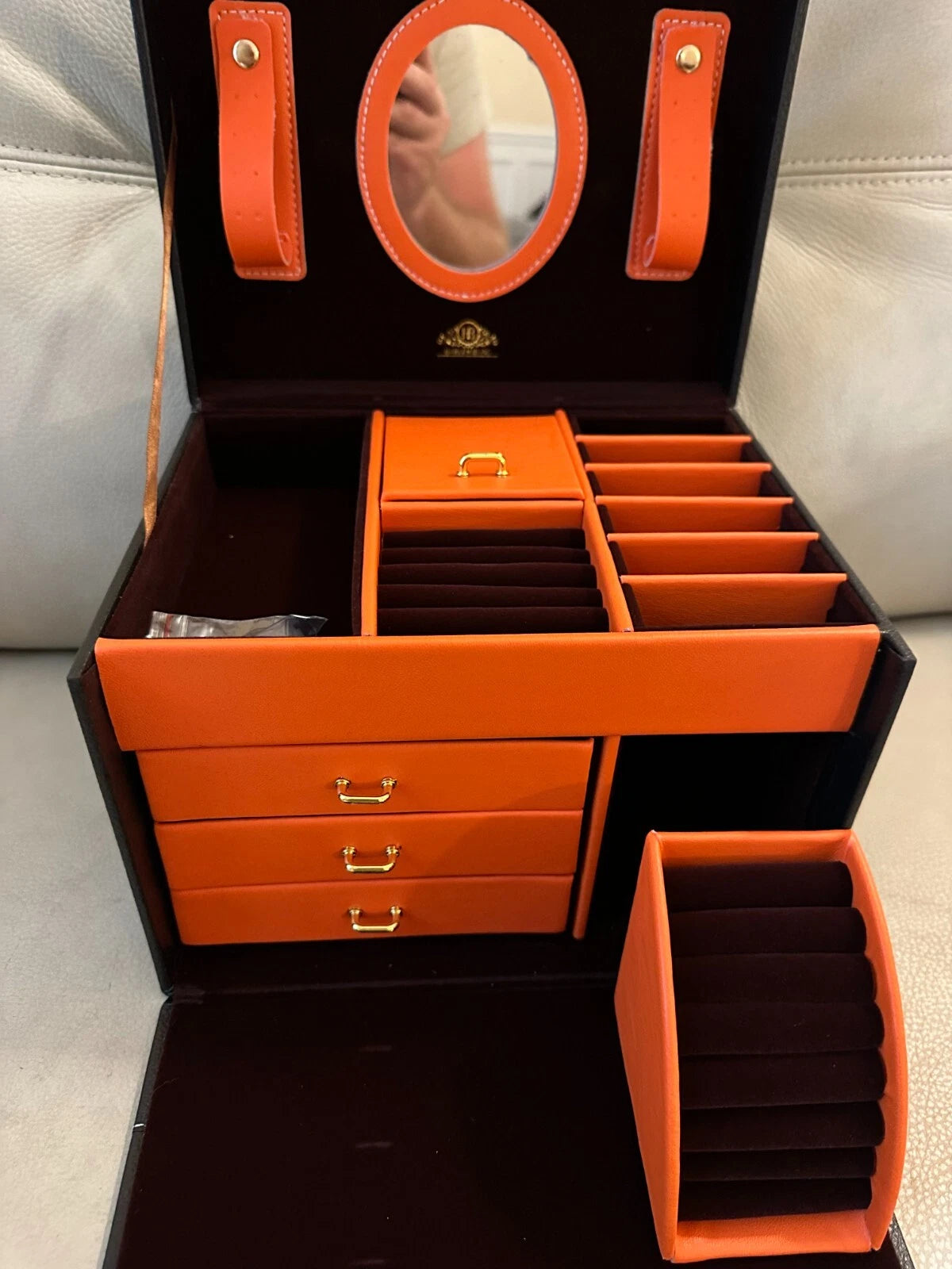 Harlembling Leather Full Size Home Jewelry Box Case | eBay