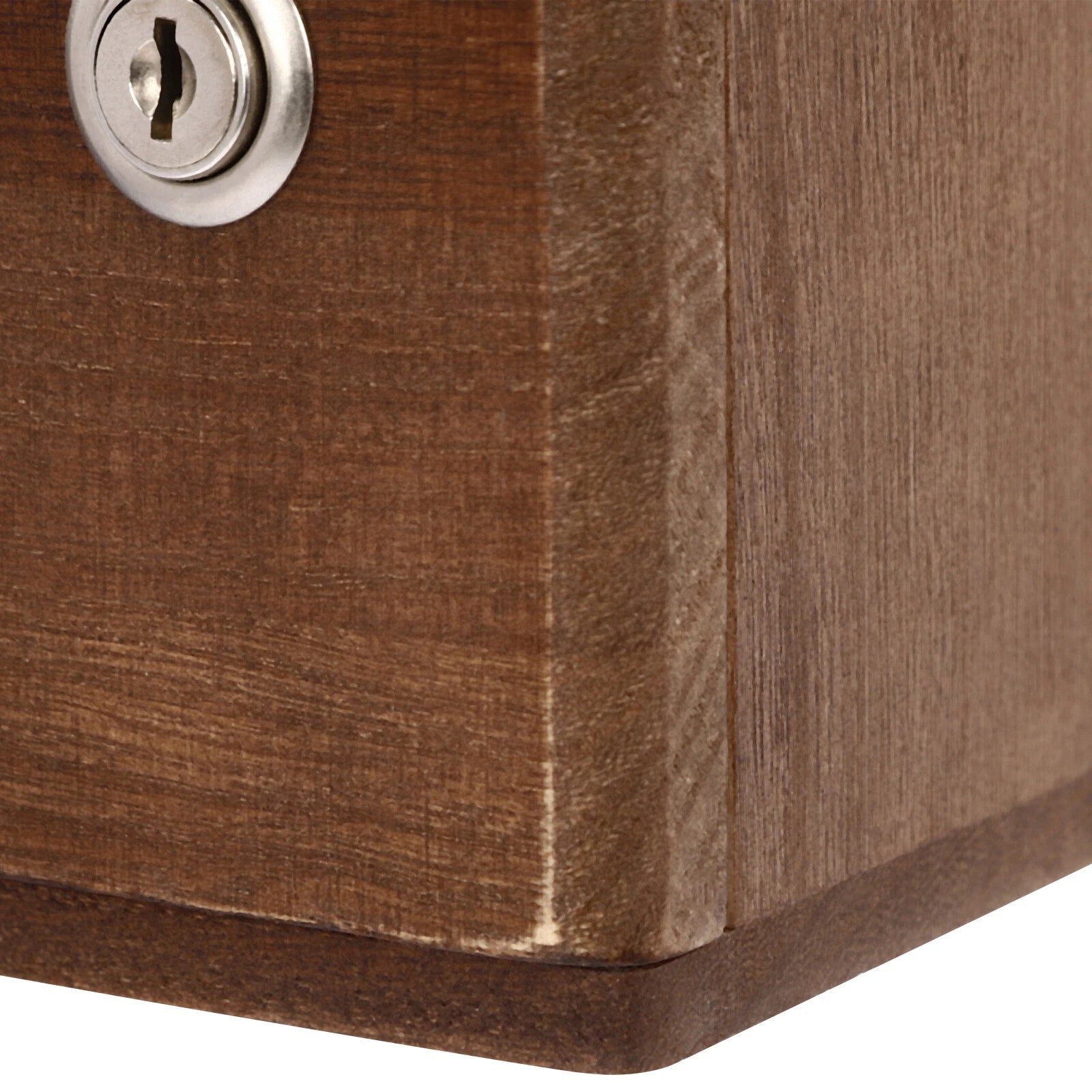 4 Layers Vintage Jewelry Organizer Wooden File Storage Box with Lockable Drawers | eBay