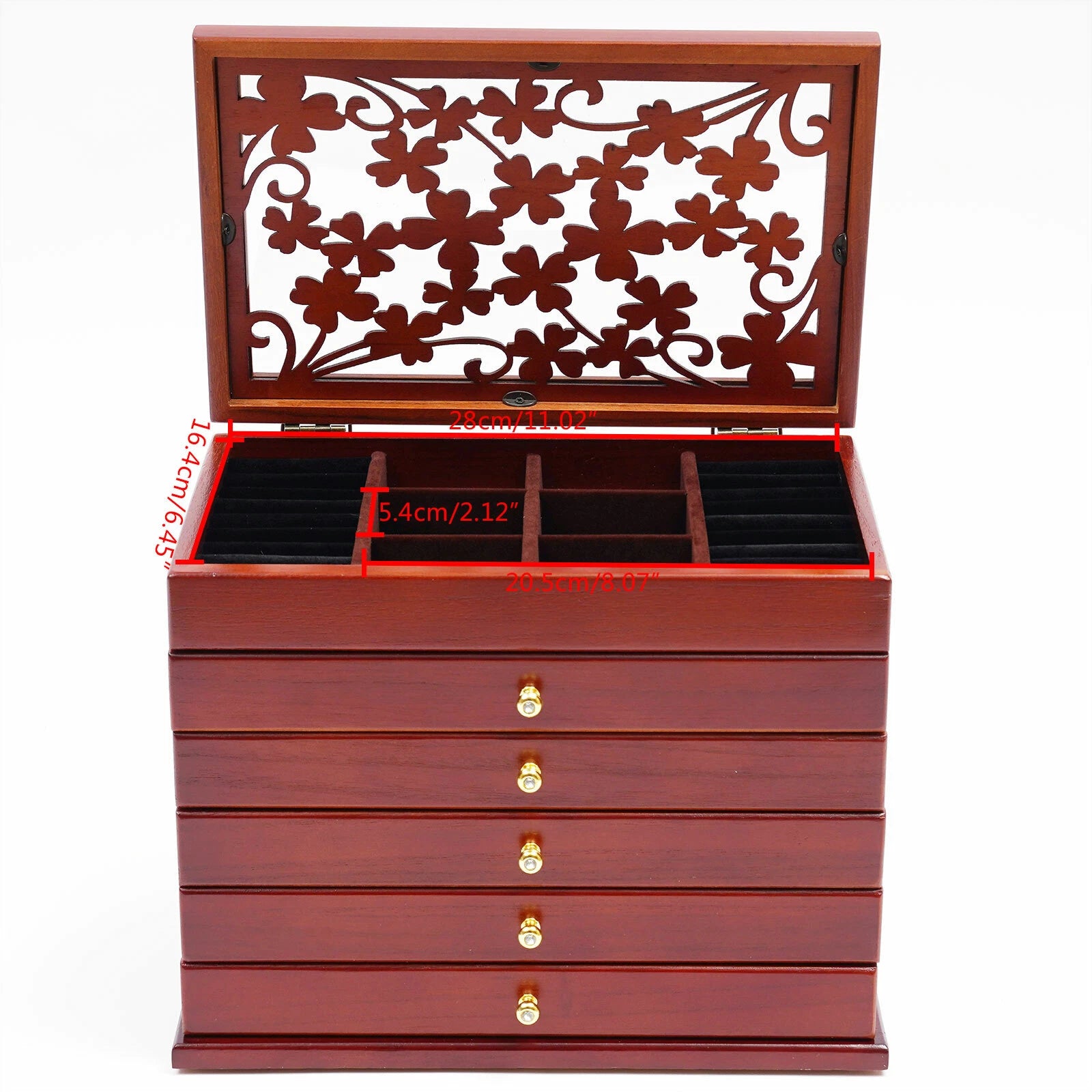 Large Jewelry Box Organizer for Women Girls Jewelry Storage Case with Drawers US | eBay