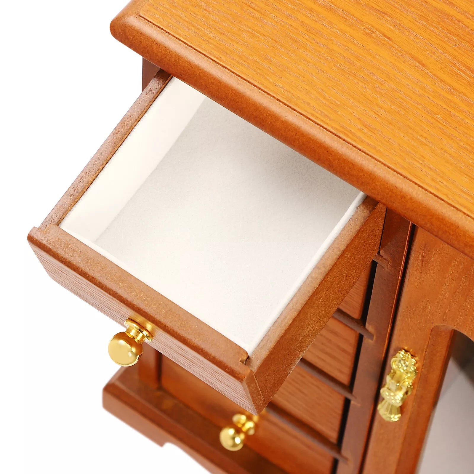 Wooden Jewelry Box Jewelry Storage Cabinet Organizer Mirror With 5 Drawers | eBay