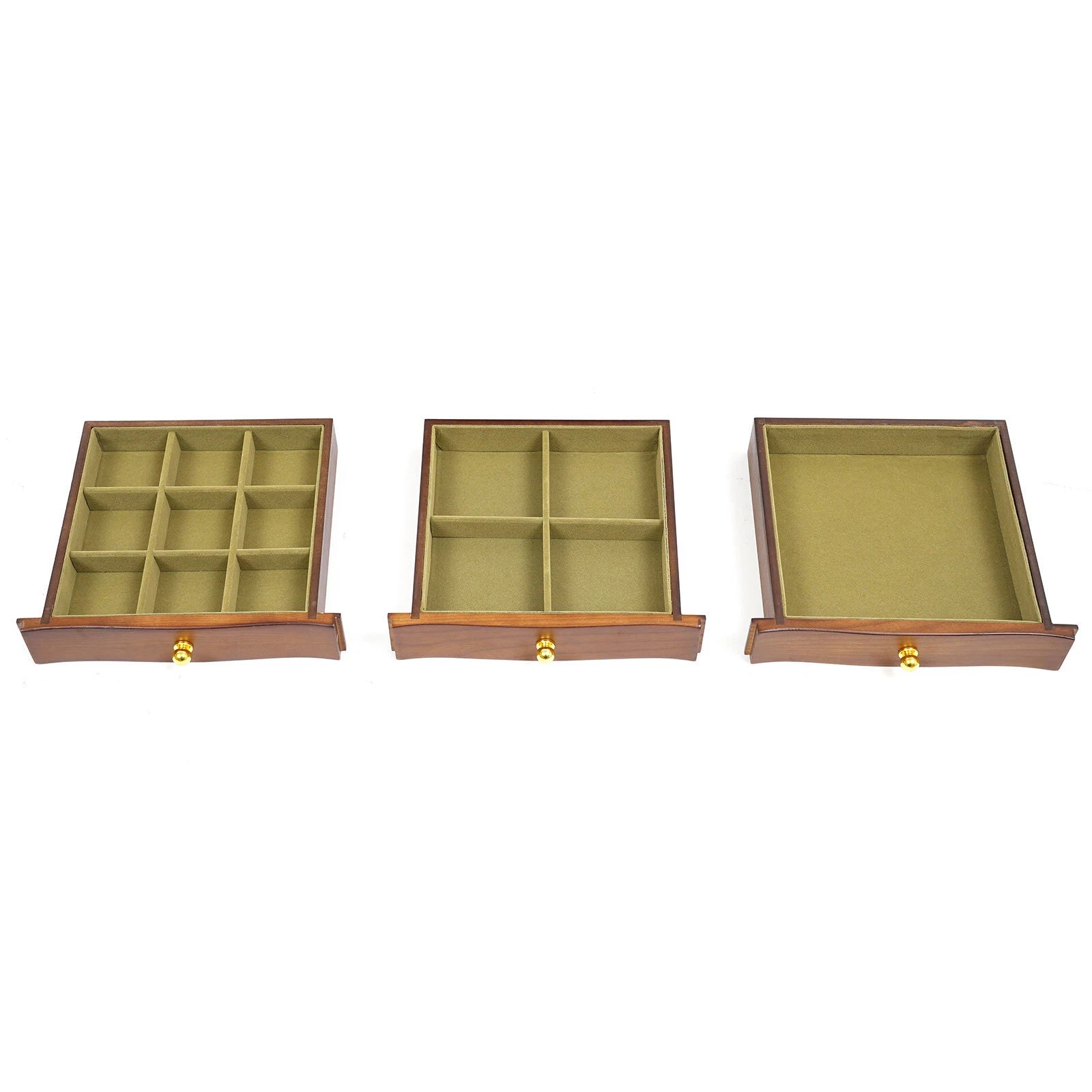 Vintage Large Wooden Jewelry Organizer Box Necklace Rings Bracelet Storage Case | eBay