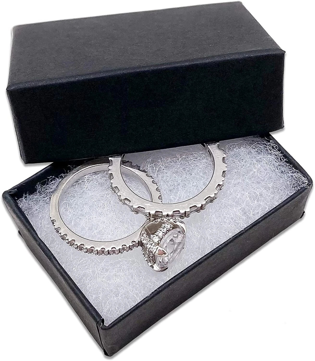 BULK Cardboard Kraft Paper JEWELRY GIFT BOXES Cotton Filled BLACK - for Shipping | eBay