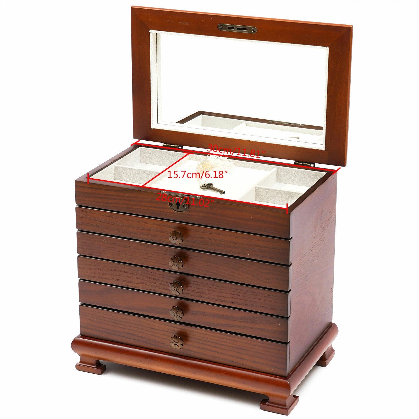 Jewelry Box Organizer for Women Girls Large Jewelry Storage Case with Drawers🔥 | eBay