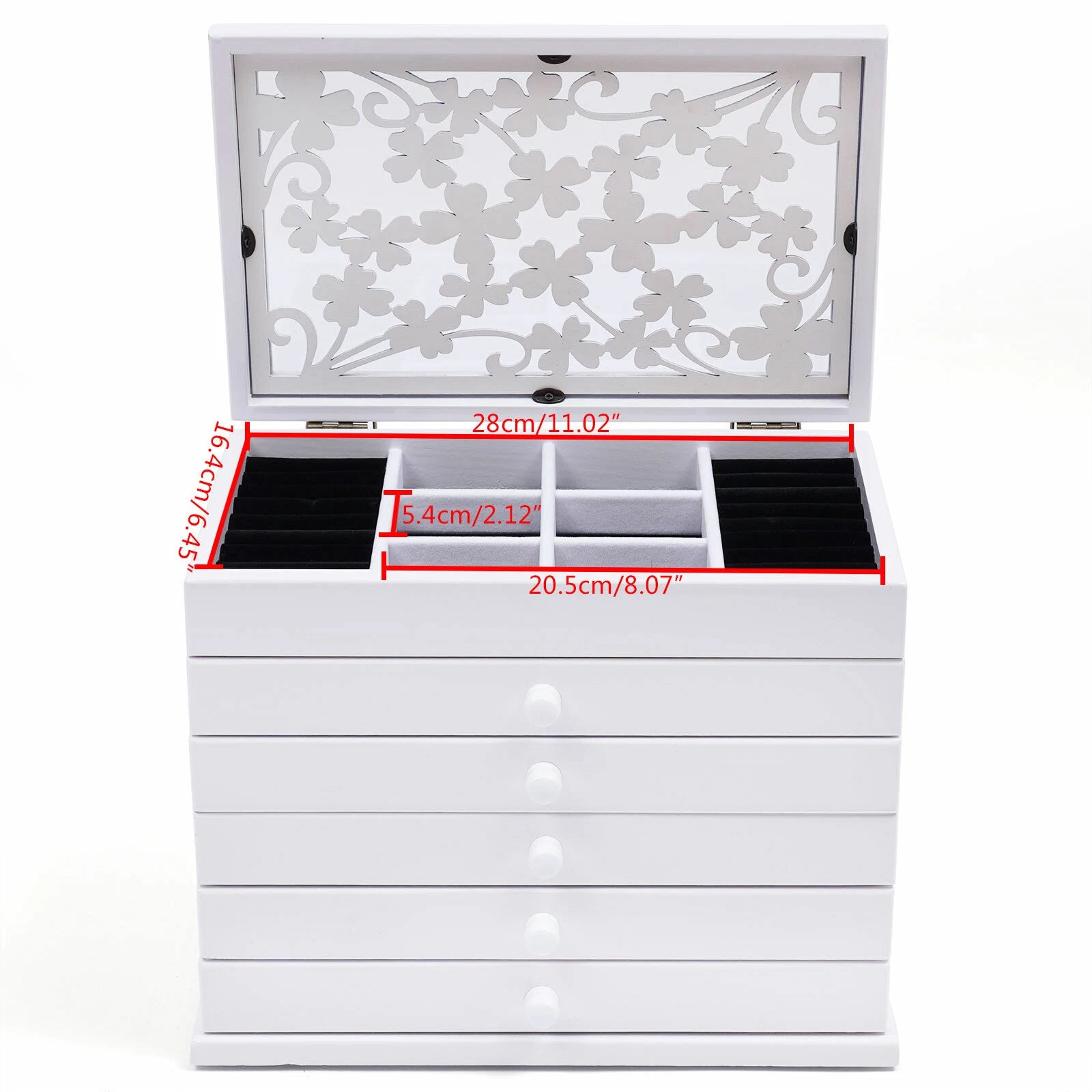 Large Jewelry Box Organizer for Women Girls Jewelry Storage Case with Drawers US | eBay
