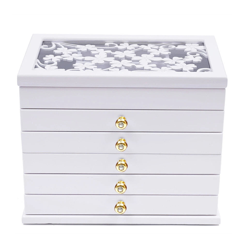 Large Jewelry Box Organizer for Women Girls Jewelry Storage Case with Drawers US | eBay