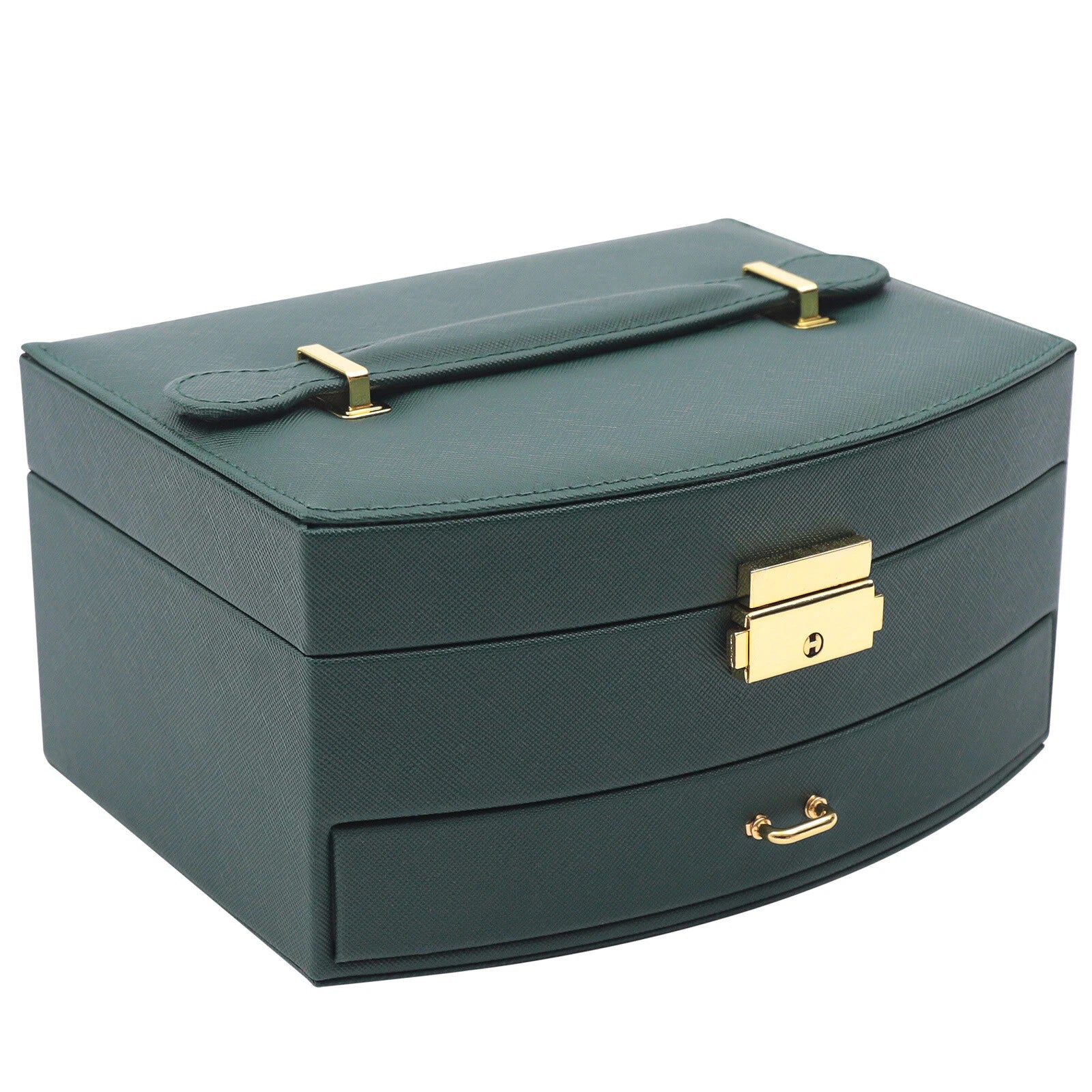 Large Jewelry Storage Case Jewelry Box Organizer for Women Girls with 2 Drawers | eBay