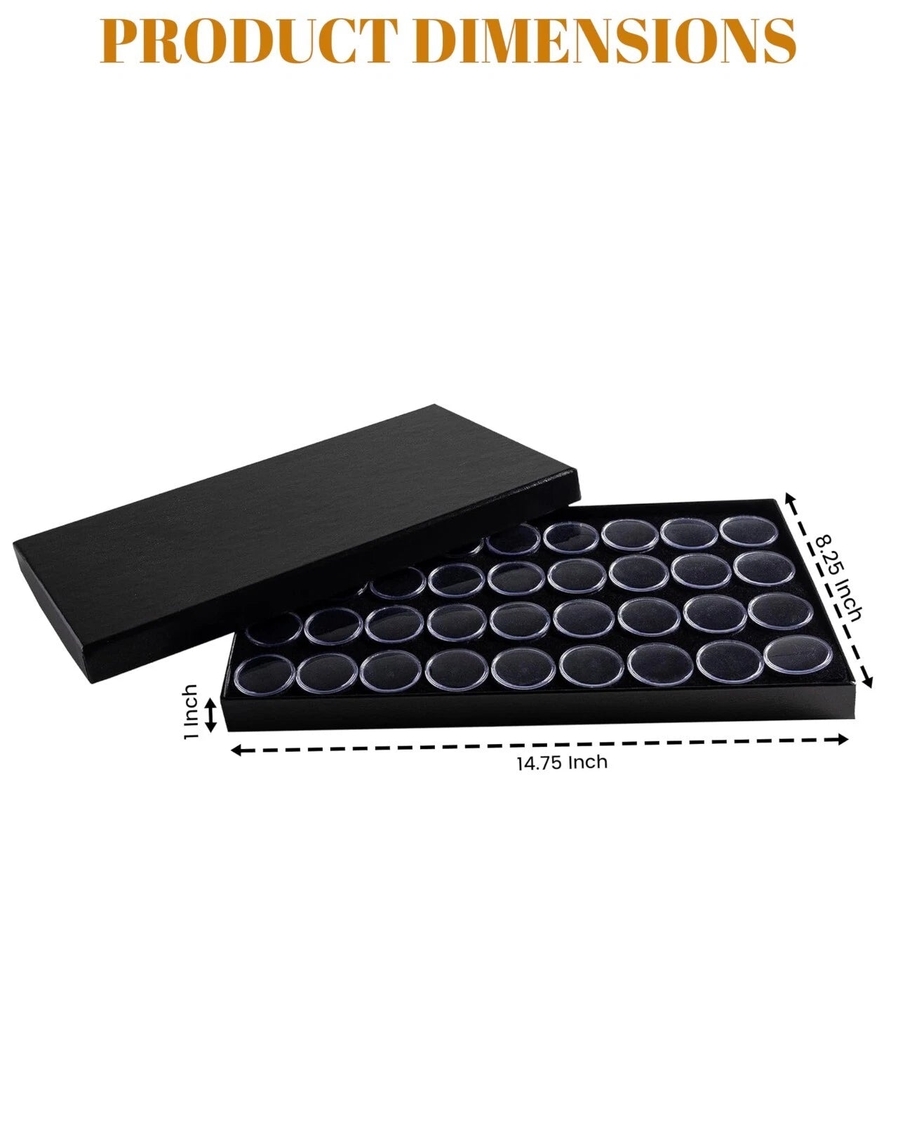 Novel Box Jewelry Gemstone Cardboard Display Case and Lid with Gem Jar Insert | eBay