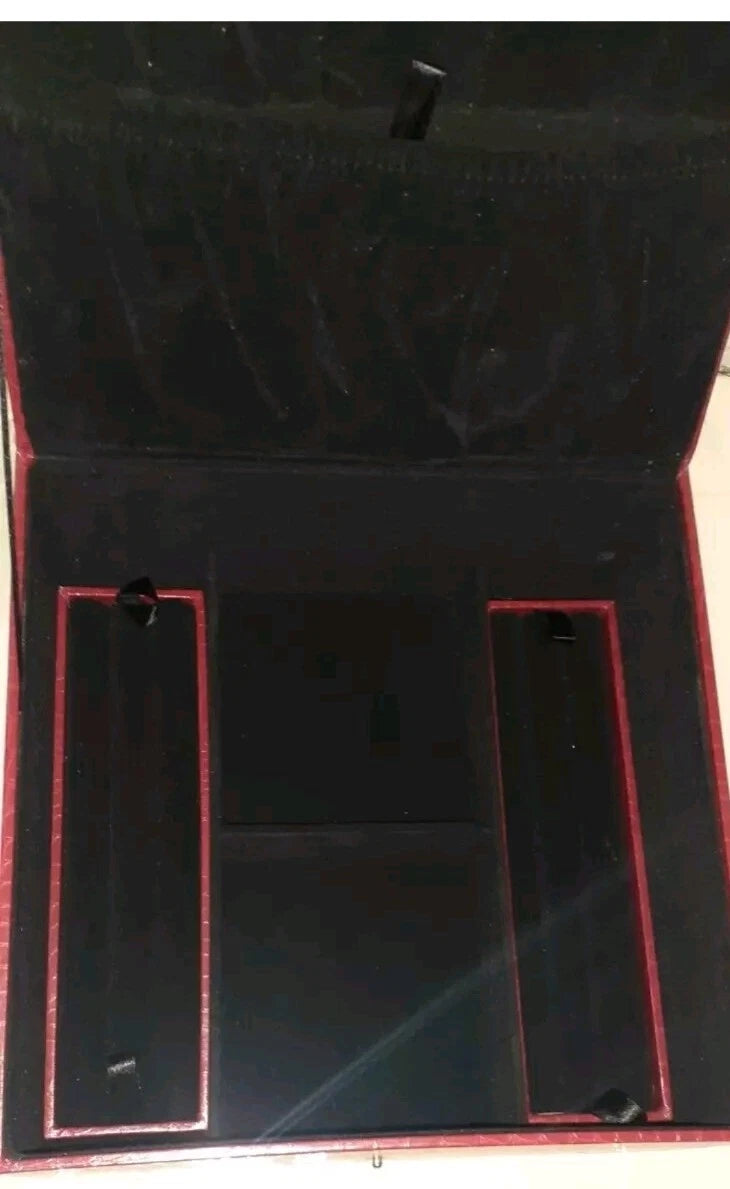 Vtg QVC Red Crocodile Pattern Leather Travel Jewelry Box Organizer Compartments | eBay