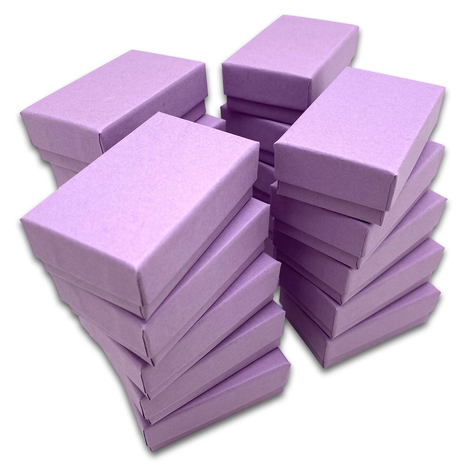 BULK Cardboard Kraft Paper JEWELRY GIFT BOXES Cotton Filled PURPLE for Shipping | eBay