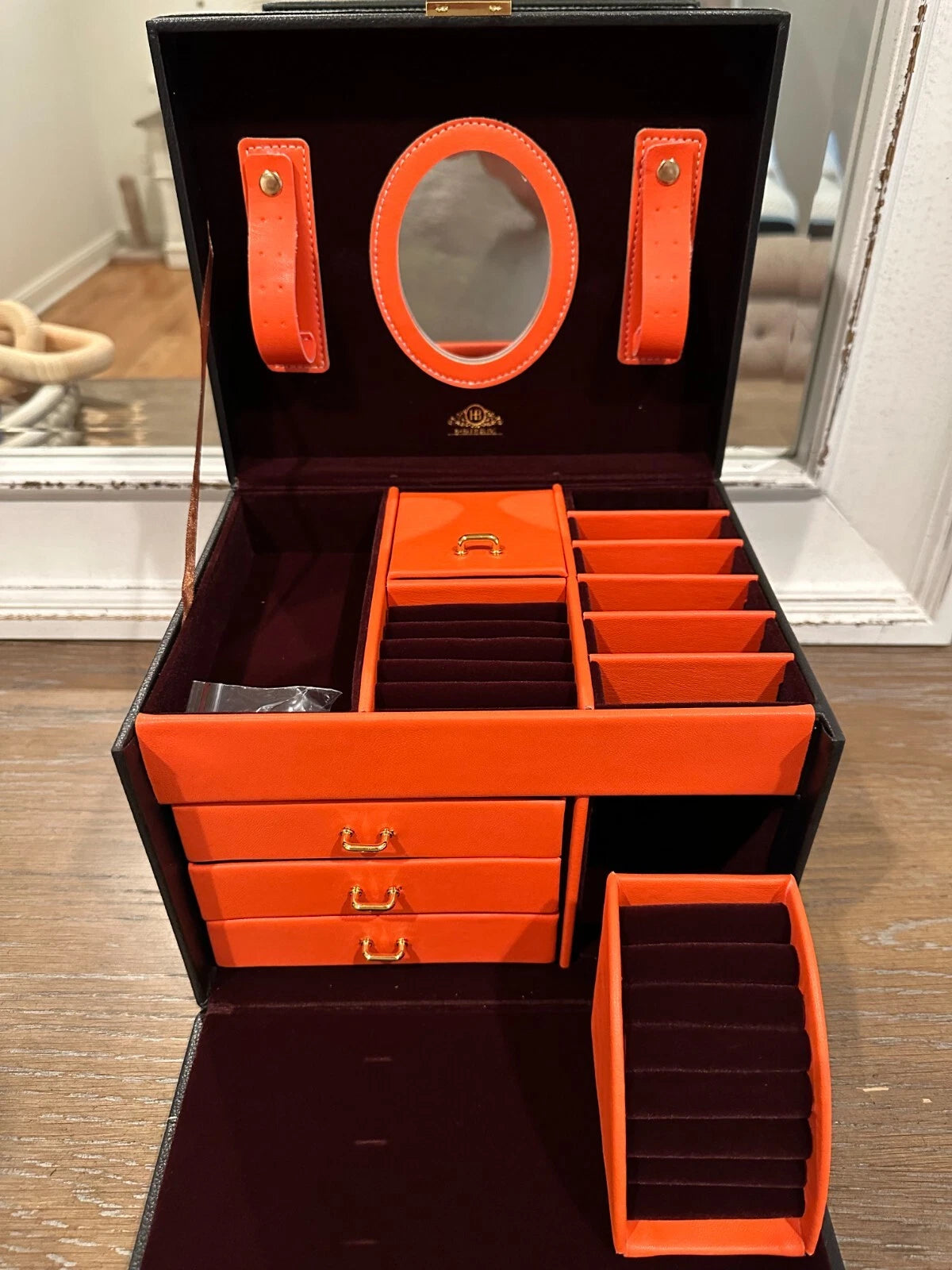 Harlembling Leather Full Size Home Jewelry Box Case | eBay