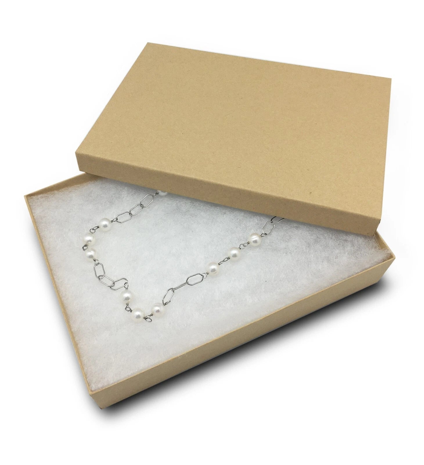 BULK Cardboard Kraft Paper JEWELRY GIFT BOXES Cotton Filled BROWN - for Shipping | eBay