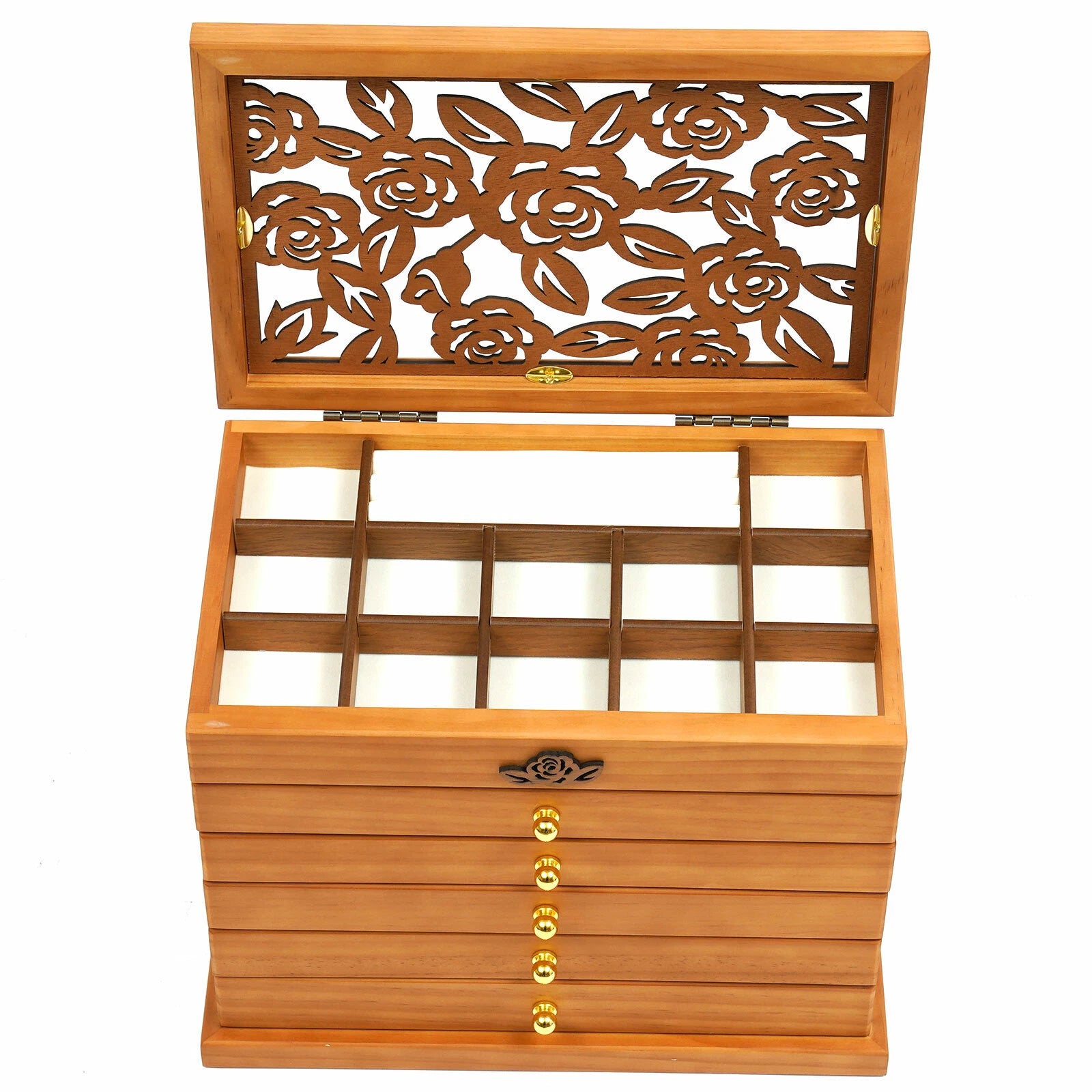 Large Jewelry Box Organizer for Women Girls Jewelry Storage Case with Drawers US | eBay