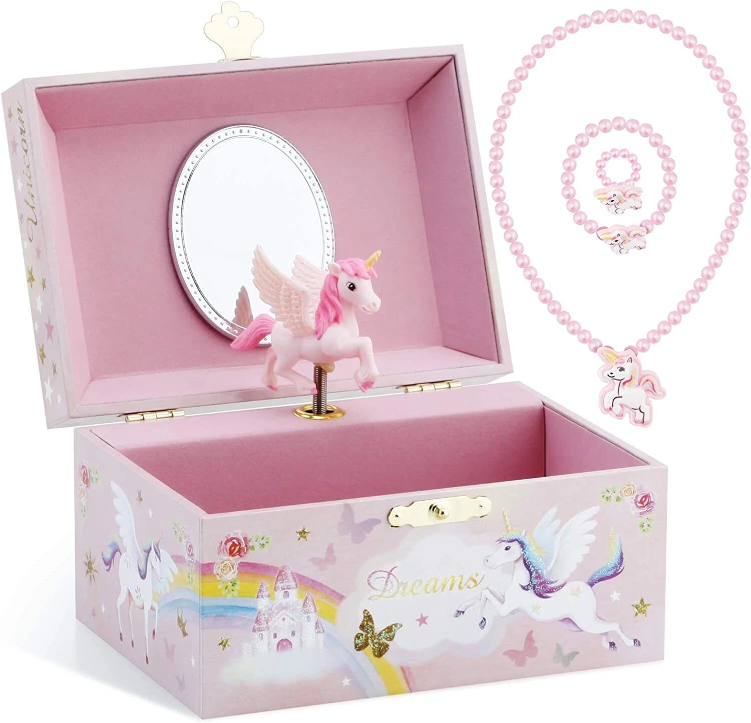 Musical Jewelry Glitter Storage Box and Jewelry Set for Little Girls with Spinni | eBay