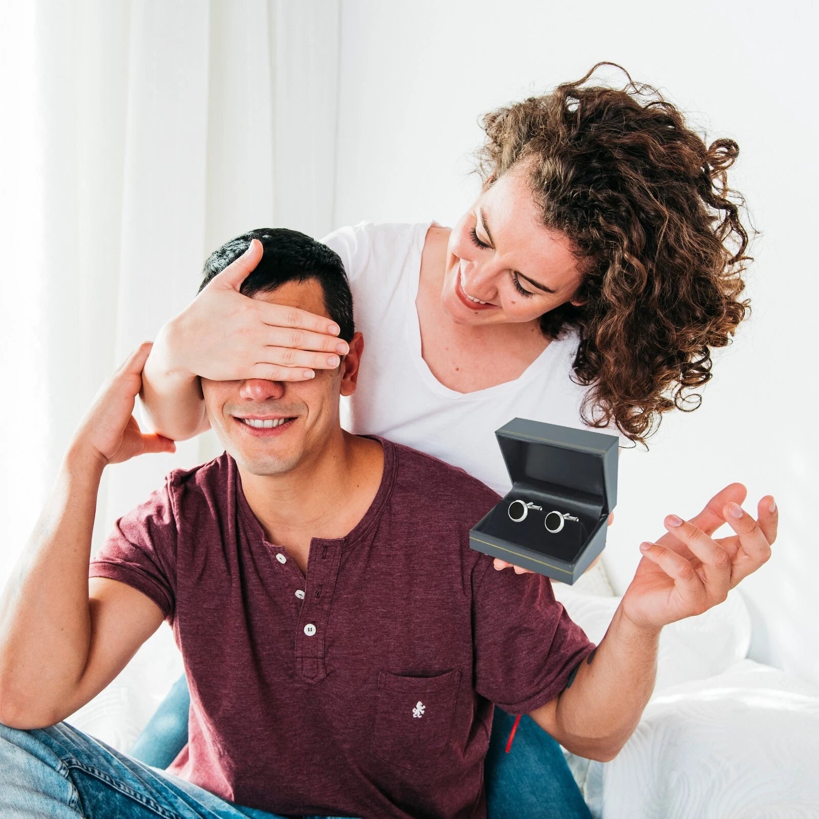 Novel Box Cufflinks Jewelry Box with Gold Trim, Jewelry Gift Box, Storage Box | eBay