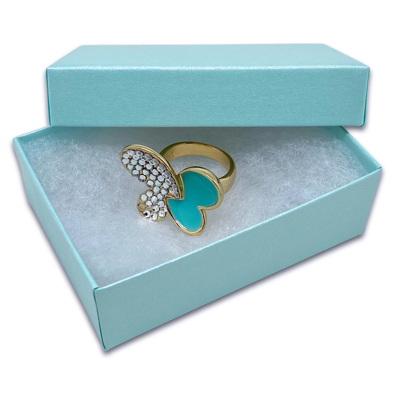 BULK 3.2x2.2x1 Cardboard #32 JEWELRY GIFT BOXES Cotton Fill Kraft Small Shipping | eBay