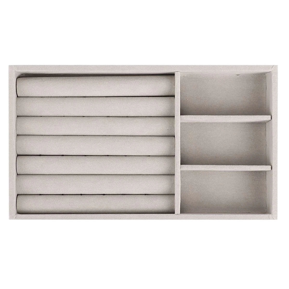 Velvet Jewelry Ring Display Organizer Tray Holder Box Earring Storage Case Large | eBay