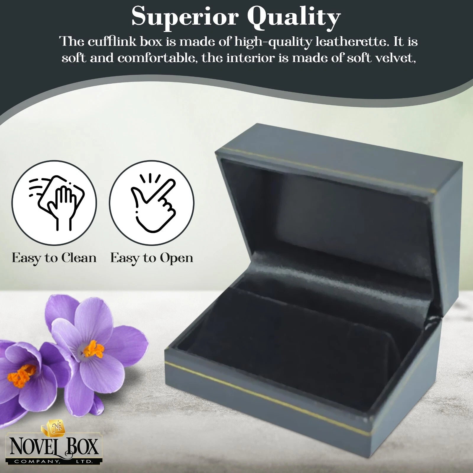 Novel Box Cufflinks Jewelry Box with Gold Trim, Jewelry Gift Box, Storage Box | eBay