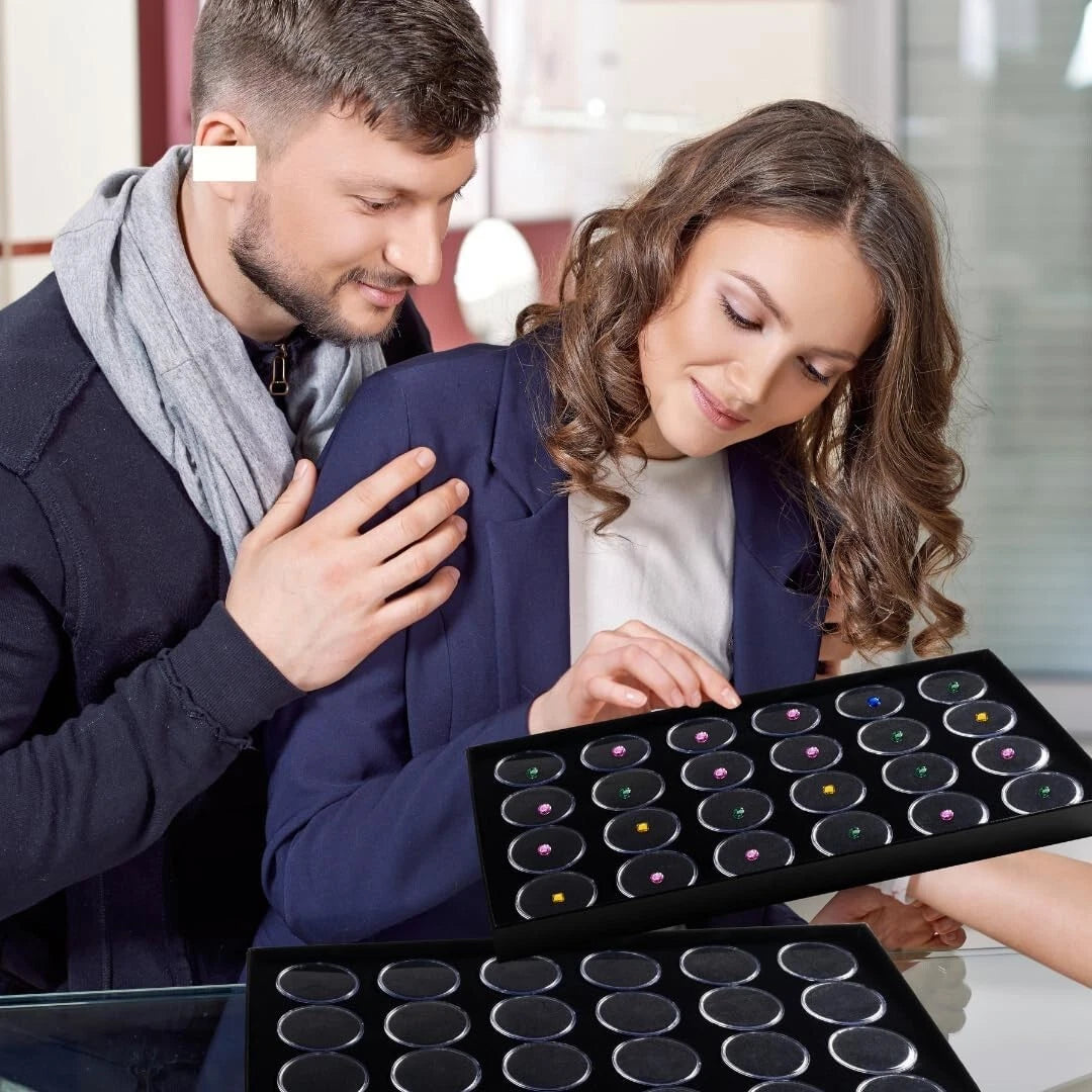 Novel Box Jewelry Gemstone Cardboard Display Case and Lid with Gem Jar Insert | eBay