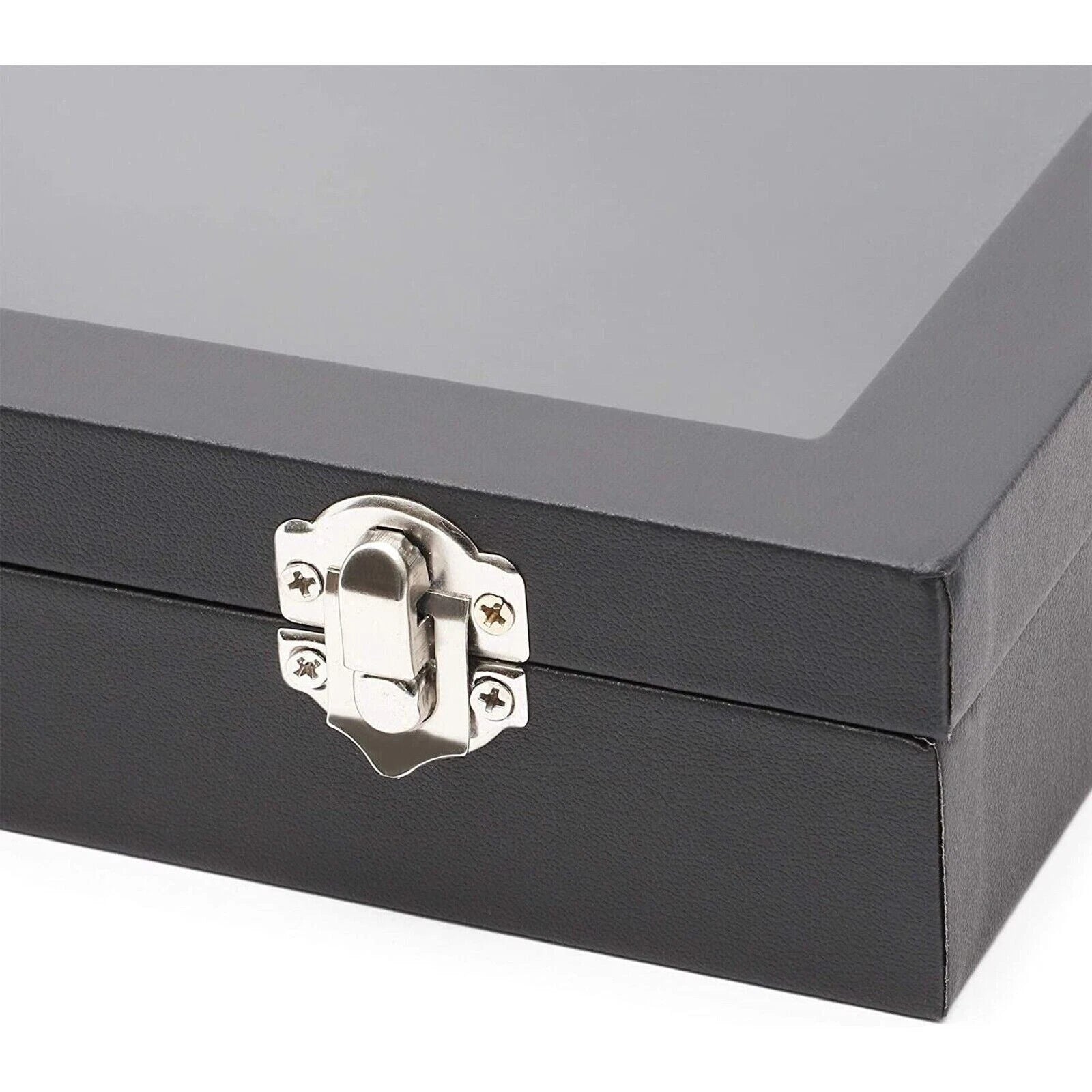 Jewelry Organizer Tray with Clear Lid 24 Grid Velvet Drawer Jewelry Storage | eBay