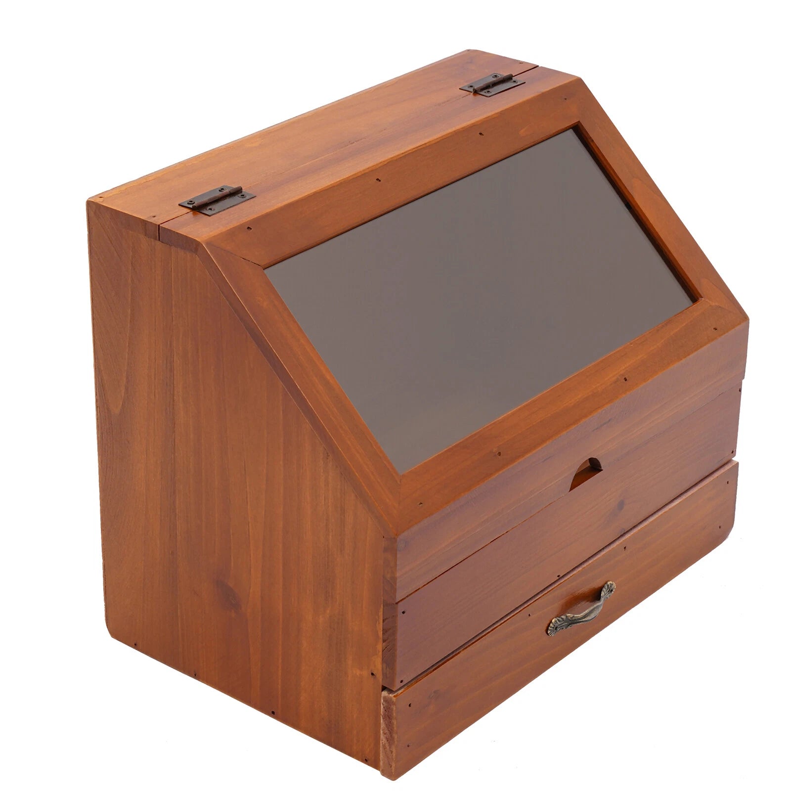 Perfume Organizer Wood Jewelry Storage Box Perfume Display Stand with Drawer | eBay