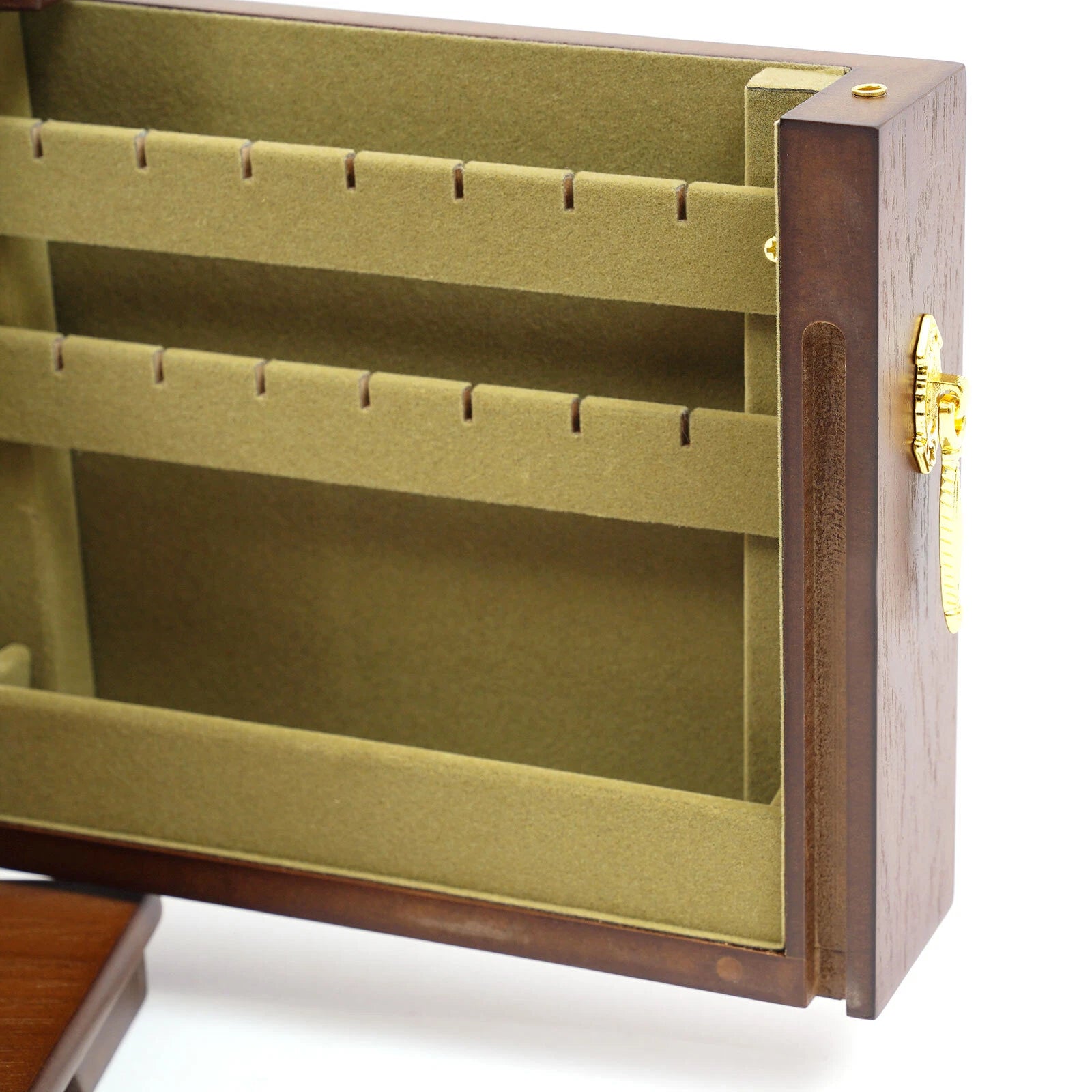 Lining Jewelry Box Wooden Jewelry Storage Case W/mirror&lock Watch Necklace Case | eBay