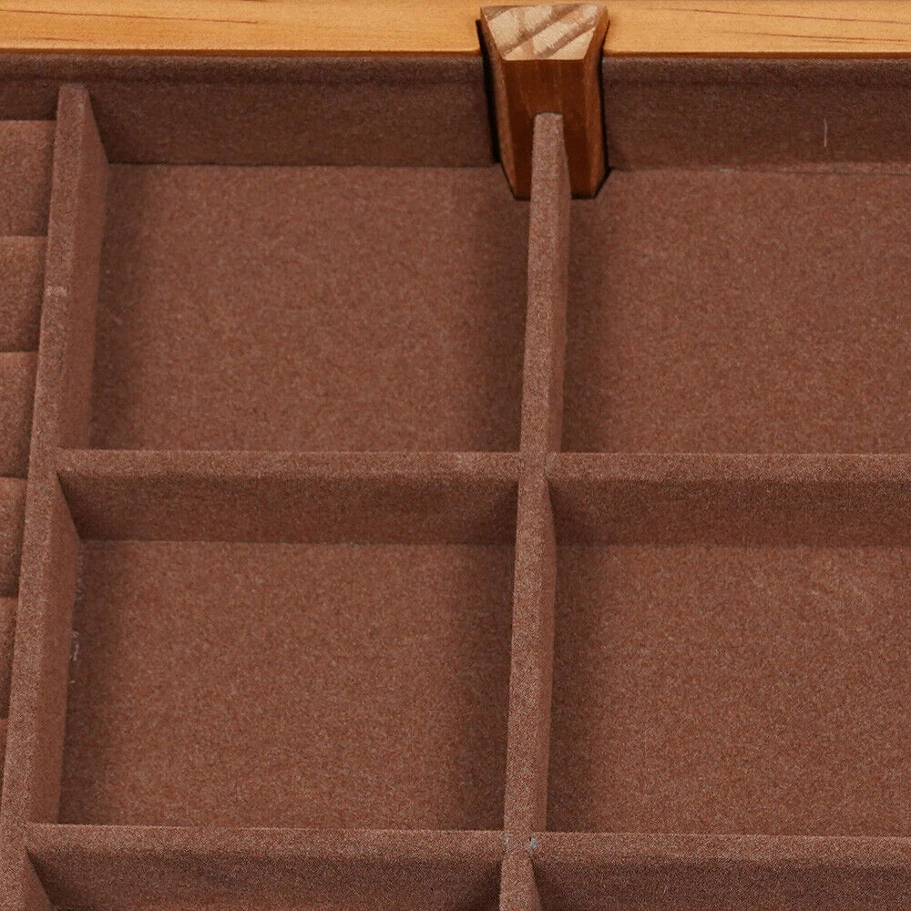 Jewelry Organizer Wooden Storage Box, 3 Layers Case Box with 3 Drawers brown USA | eBay