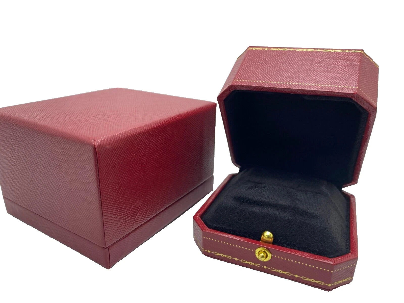 Engagement Ring Box Octagonal Gift box Red | eBay