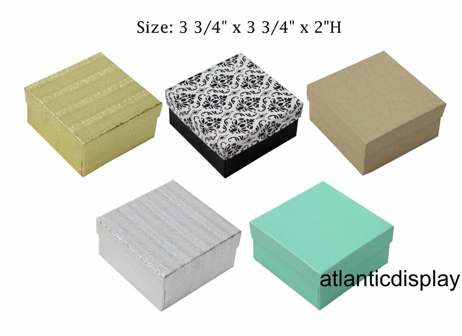 Milti Color Cotton Filled Jewelry Boxes Jewelry GIFT Boxes - LOT OF 5-20-50-100 | eBay