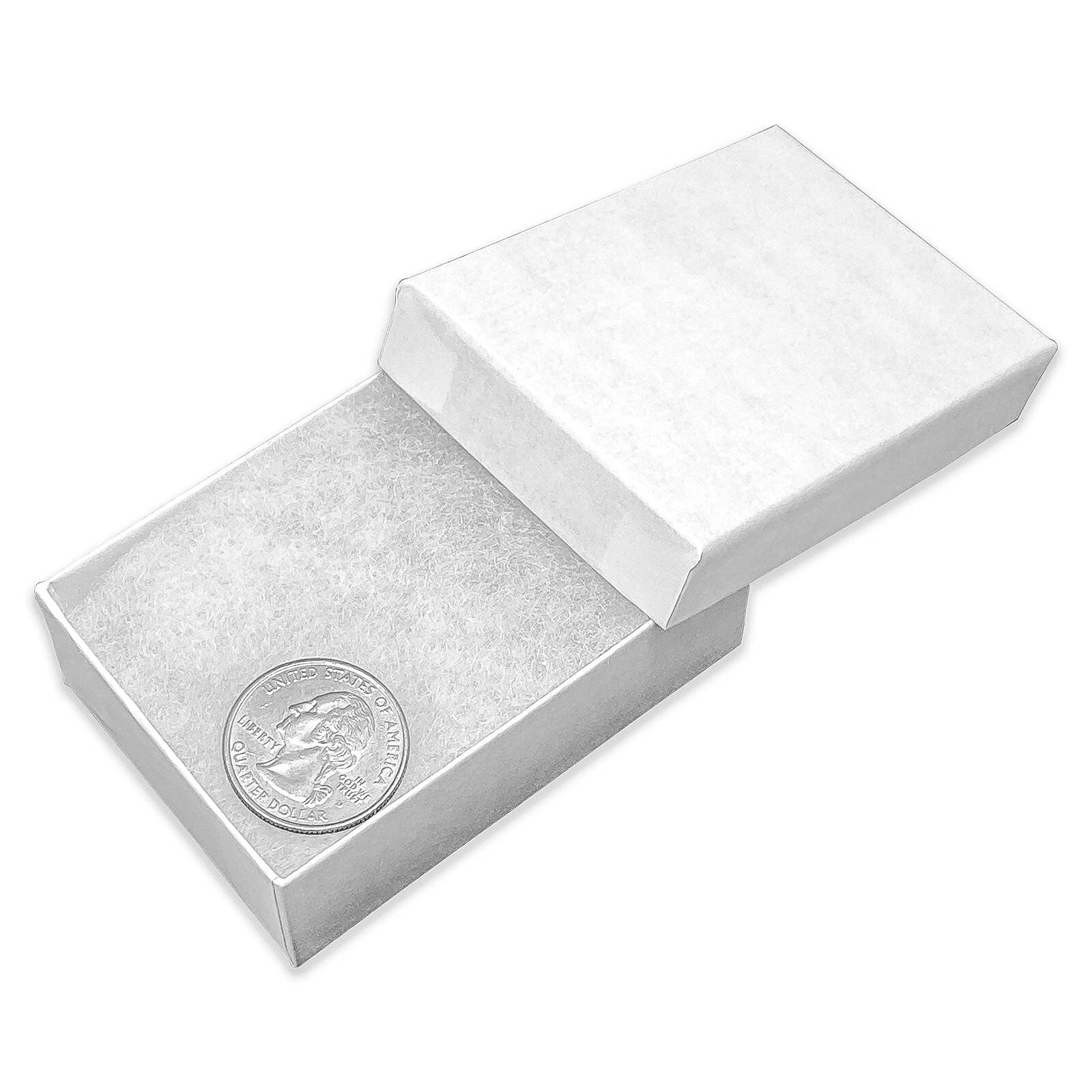 BULK 3.2x2.2x1 Cardboard #32 JEWELRY GIFT BOXES Cotton Fill Kraft Small Shipping | eBay