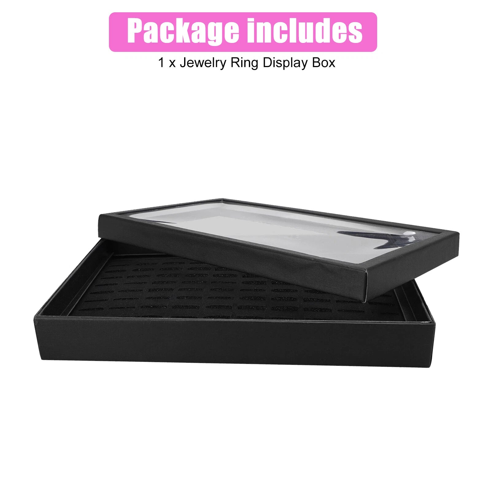 100 Slots Jewelry Ring Display Organizer Tray Holder Earrings Storage Boxes Case | eBay