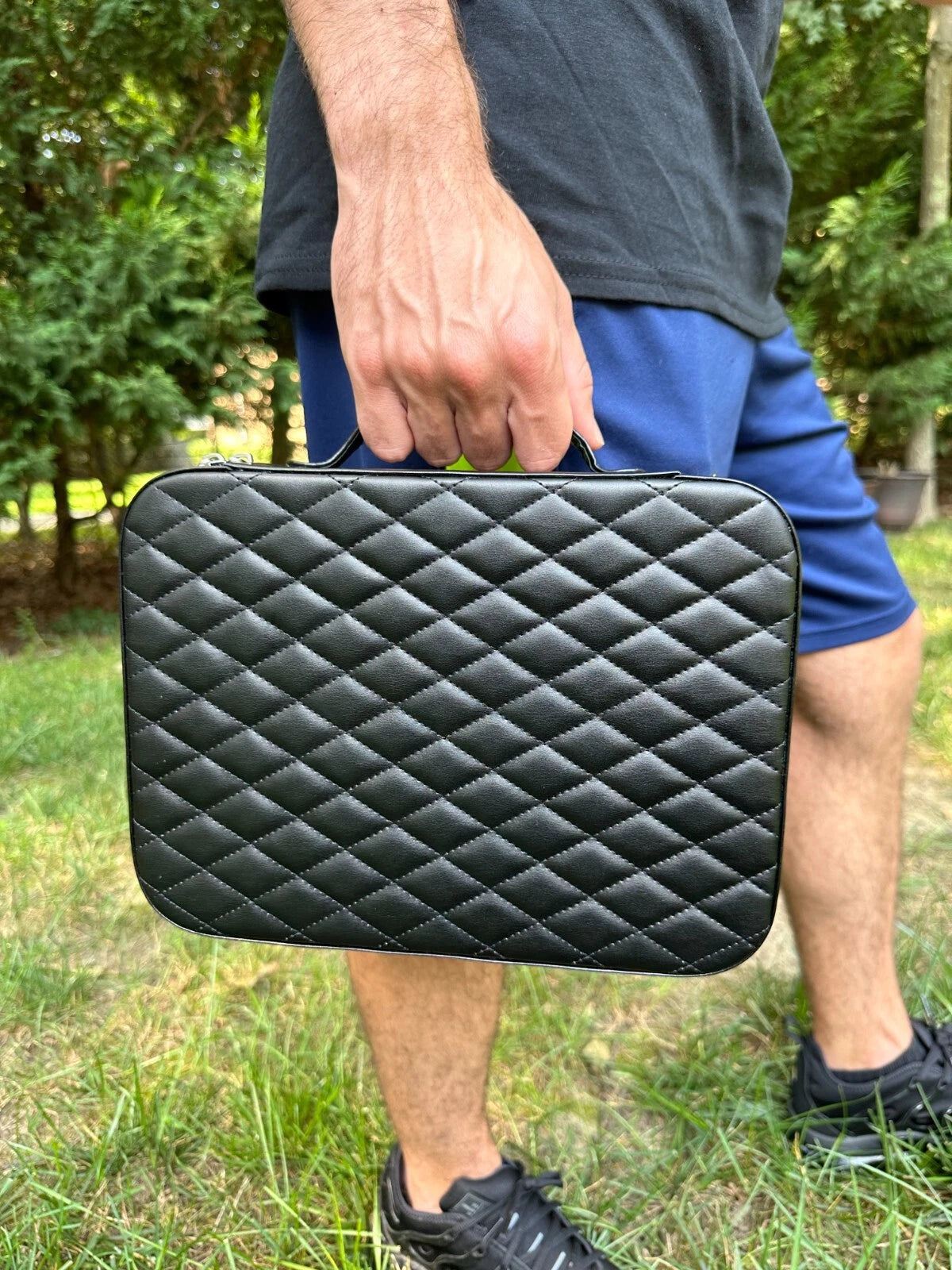 Harlembling Leather Travel Jewelry Box Case | eBay