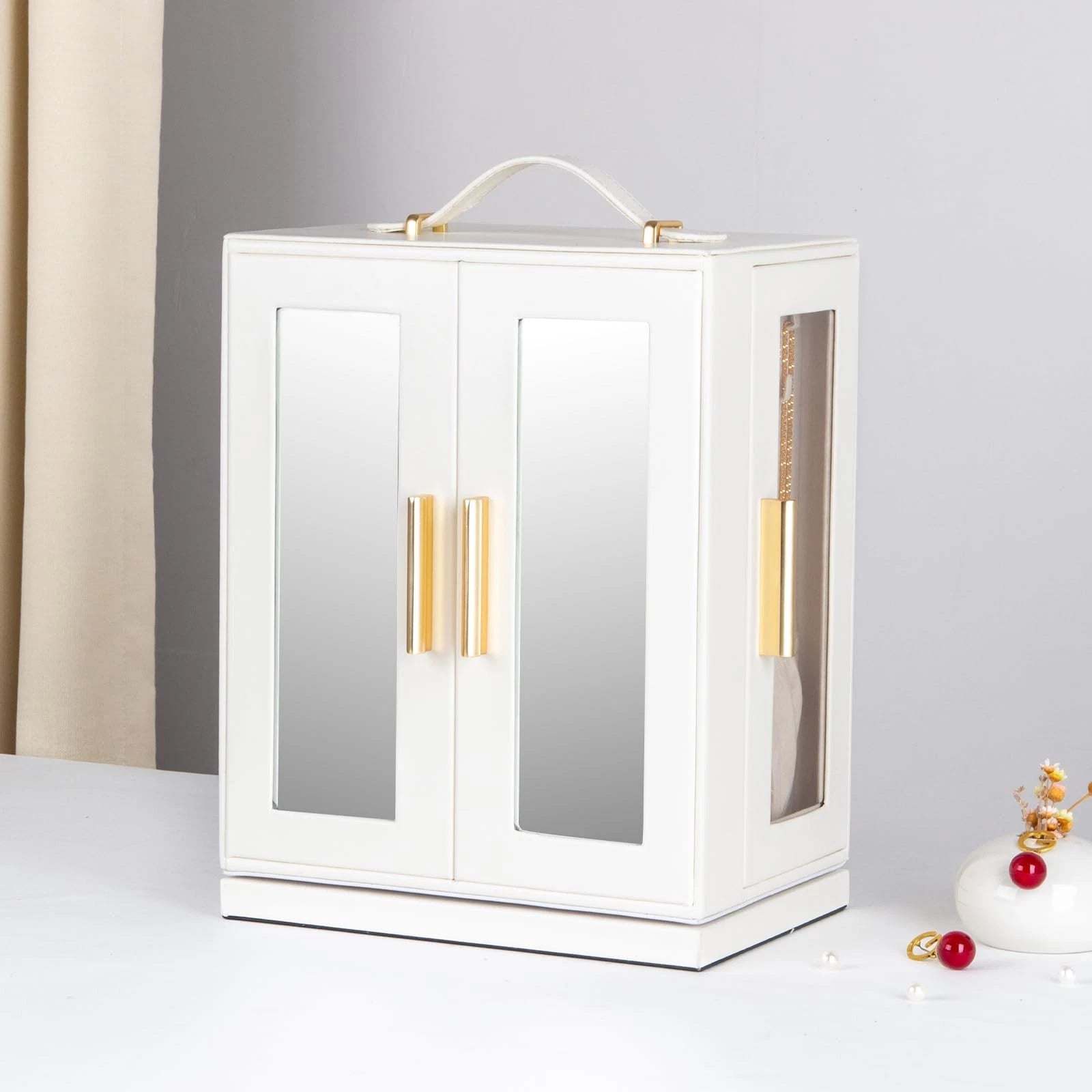 Jewelry Box 360° Rotating, Jewelry Storage Case with 5 Drawers, Jewelry Organ... | eBay