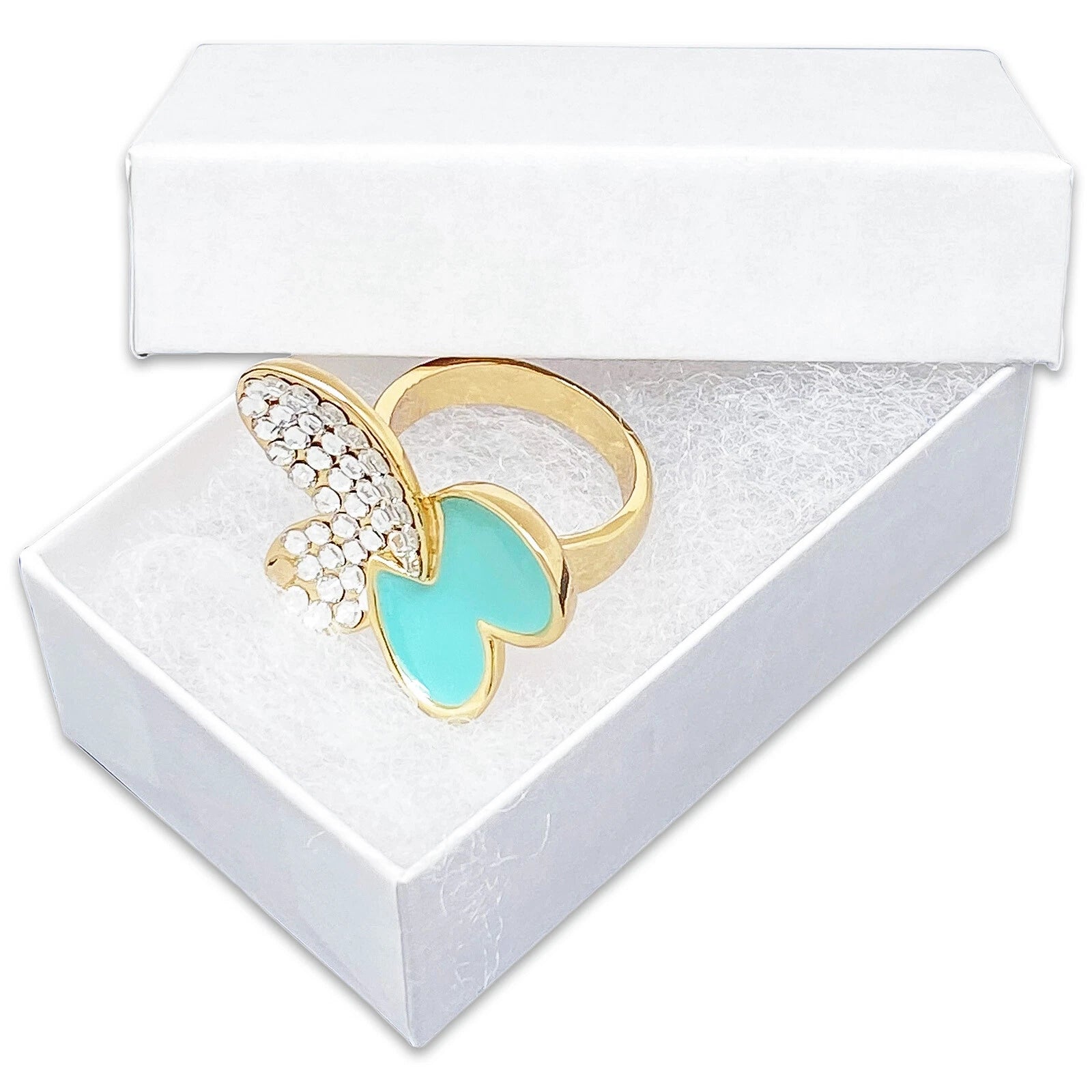 BULK Cardboard Kraft Paper JEWELRY GIFT BOXES Cotton Filled WHITE - for Shipping | eBay