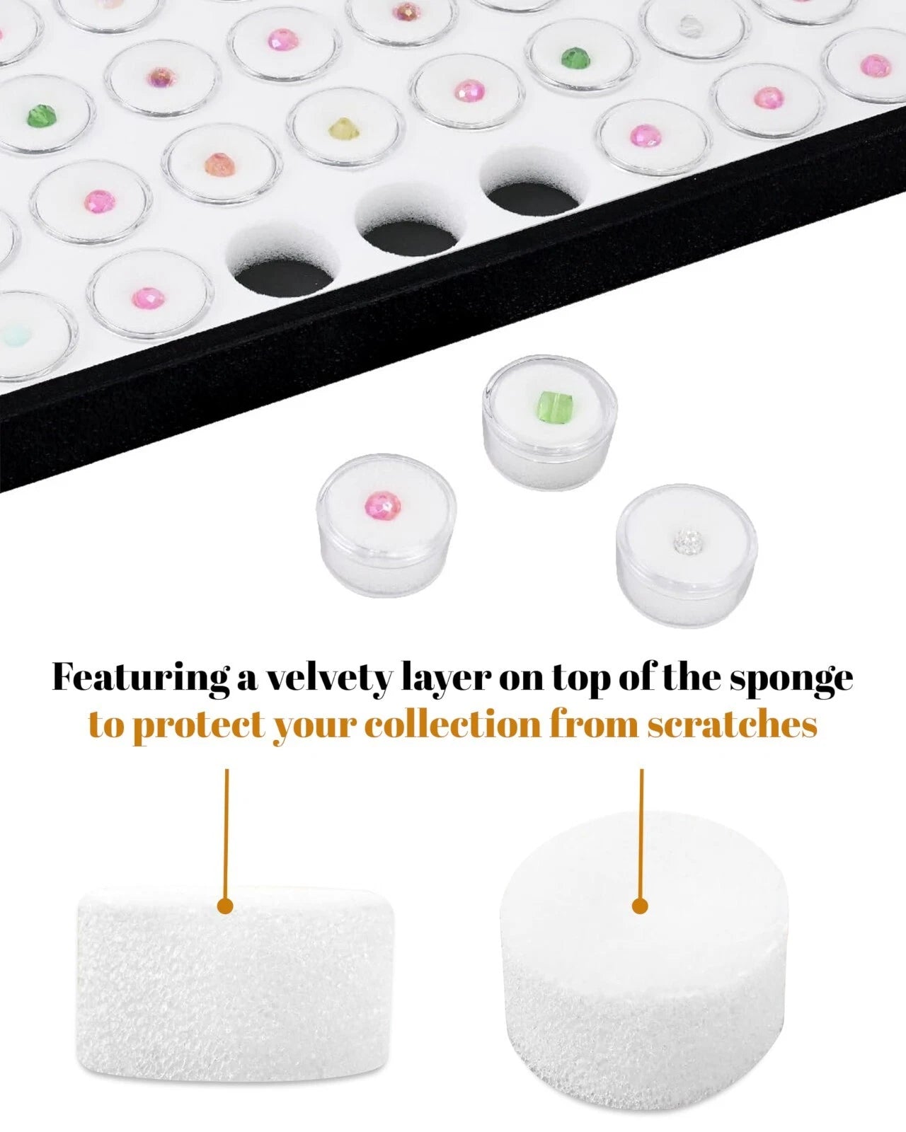 Novel Box Jewelry Gemstone Cardboard Display Case and Lid with Gem Jar Insert | eBay