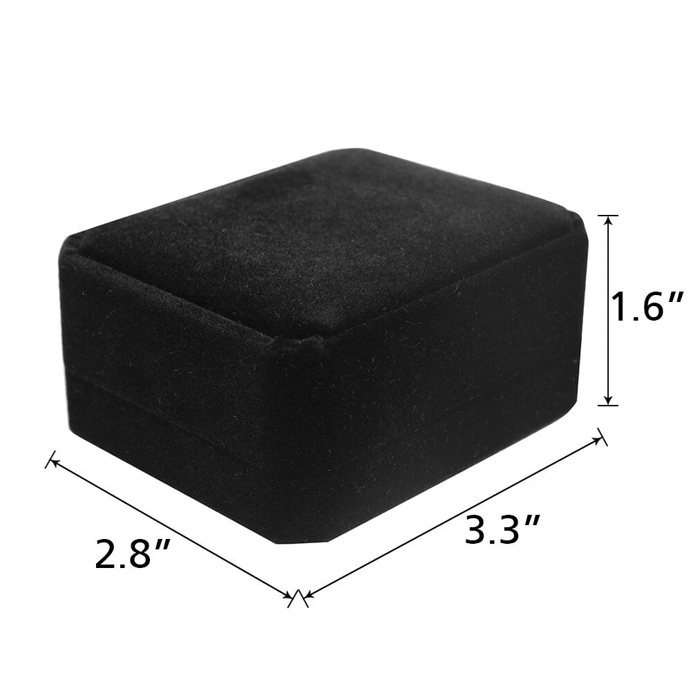 Velvet Earring Ring Necklace Pendant Jewelry Gift Boxes Storage Cases Wedding | eBay