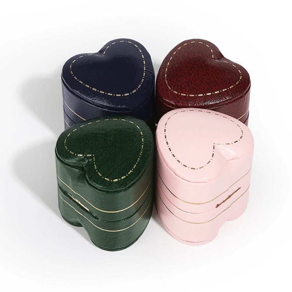 Luxury Vintage Leather Ring Boxes Engagement Wedding Ring Box Jewellery Case | eBay