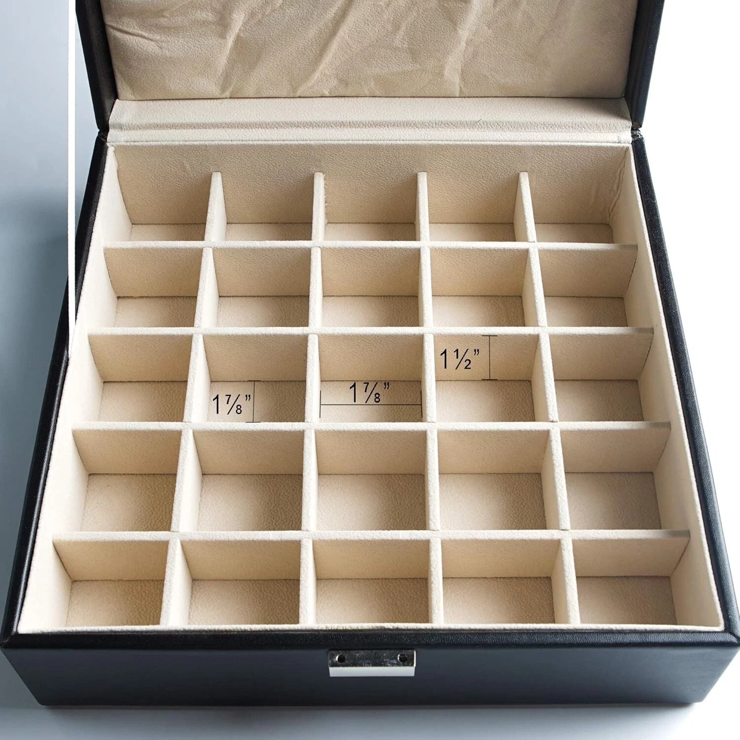 Earring Organizer Classic Jewelry Box 50 Slots Double Layer Jewelry Storage Case | eBay