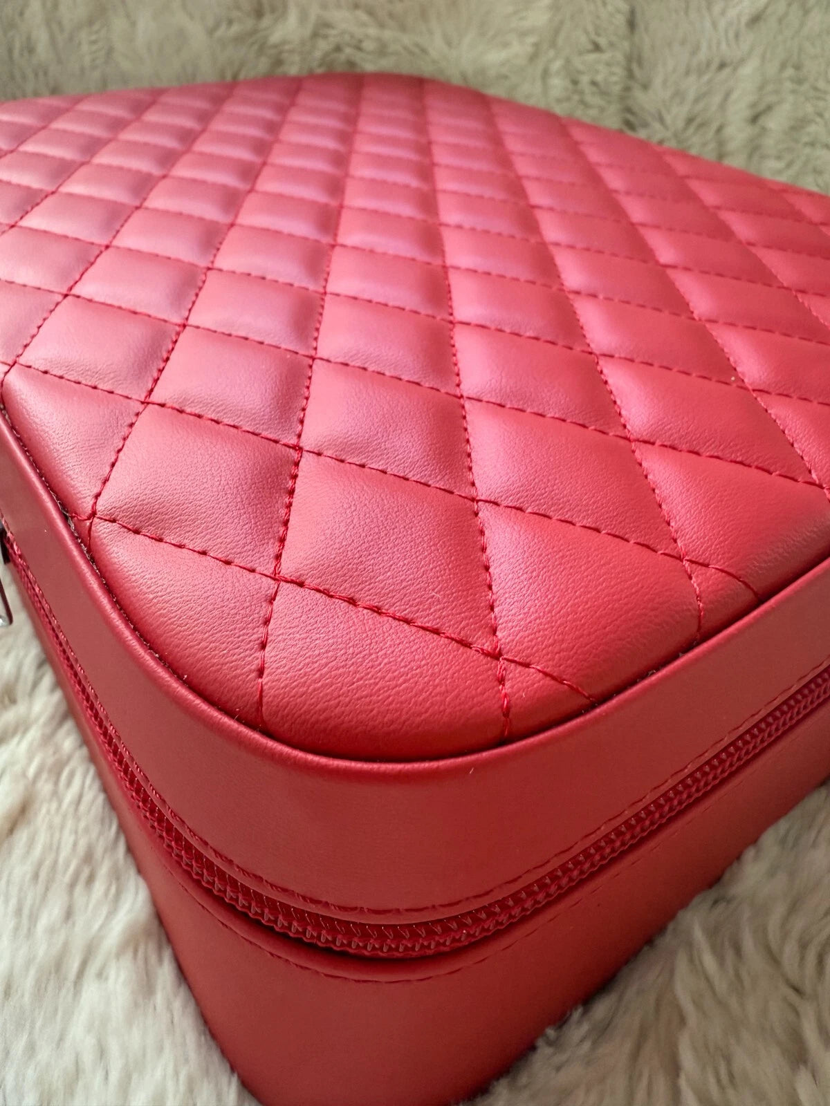 Harlembling Leather Travel Jewelry Box Case - Red | eBay