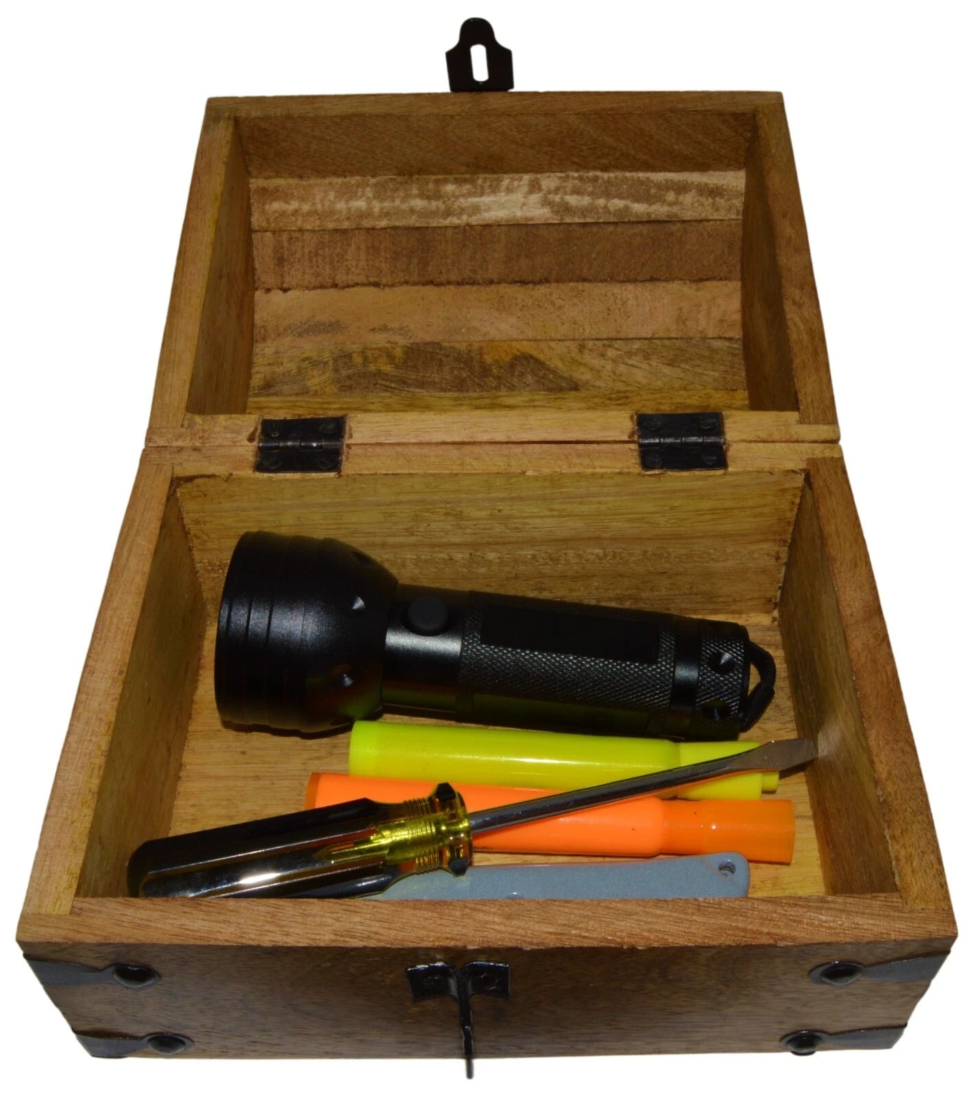 8"x6"x6" Wood Pirate's Treasure Chest Nautical Jewelry Box, Includes Lock & Keys 850018633550| eBay