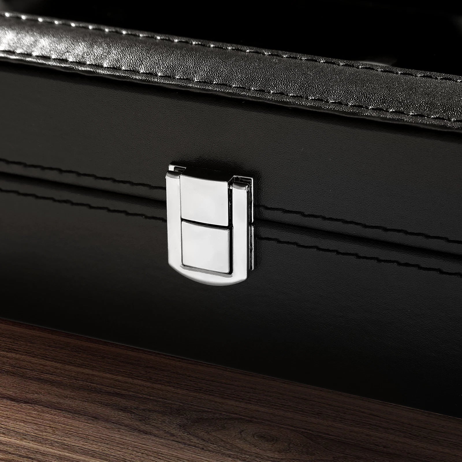 Watch Box Case Organizer Watches Holder Jewelry Storage Top Glass Display Gift | eBay