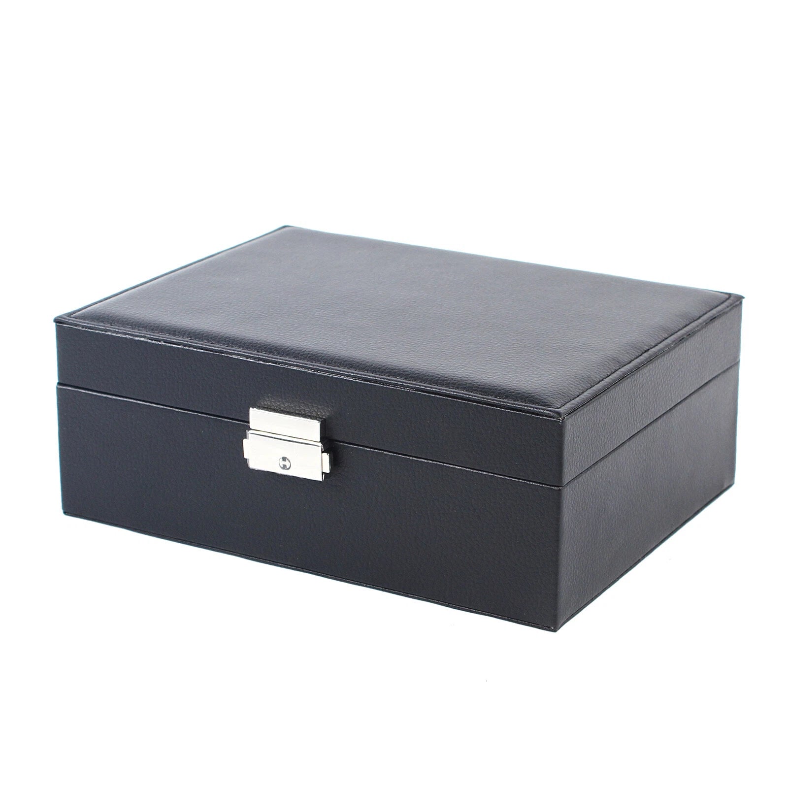 Double Layer Jewelry Box PU Leather Storage Large Space Holder Organizer Gift | eBay