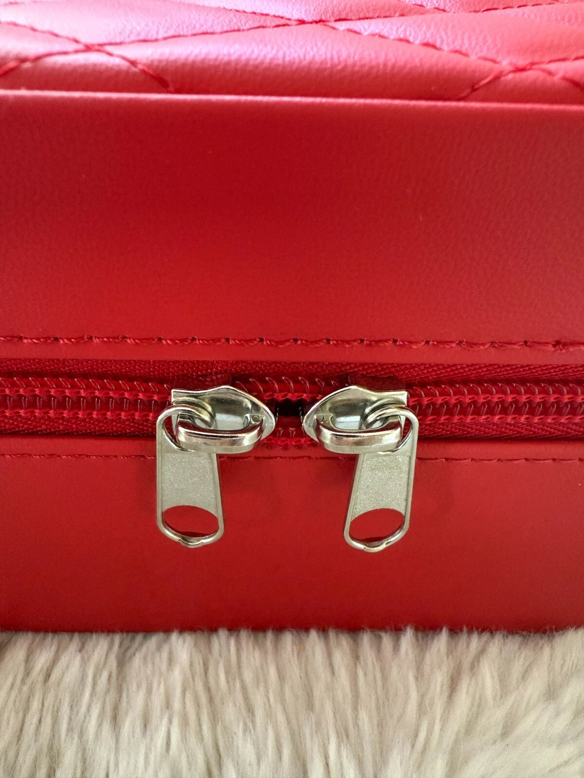 Harlembling Leather Travel Jewelry Box Case - Red | eBay