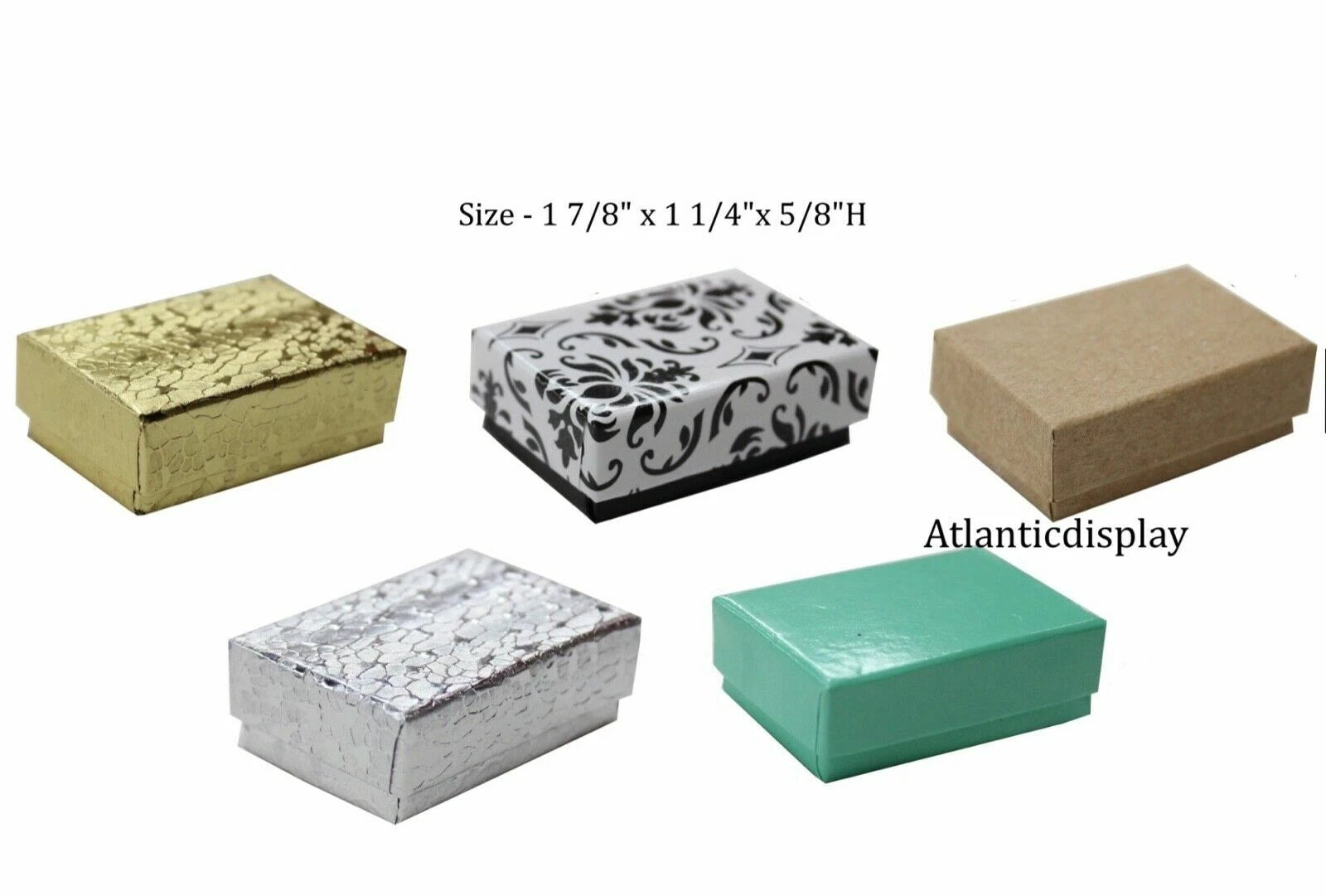 Milti Color Cotton Filled Jewelry Boxes Jewelry GIFT Boxes - LOT OF 5-20-50-100 | eBay