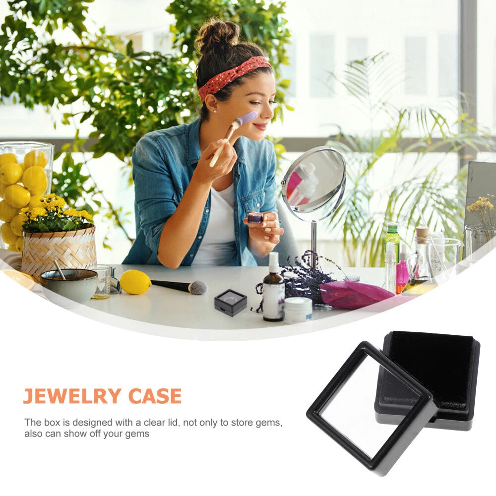 24Pcs Cushioned Jewelry Case for Gems with Clear Lid Storage Box | eBay