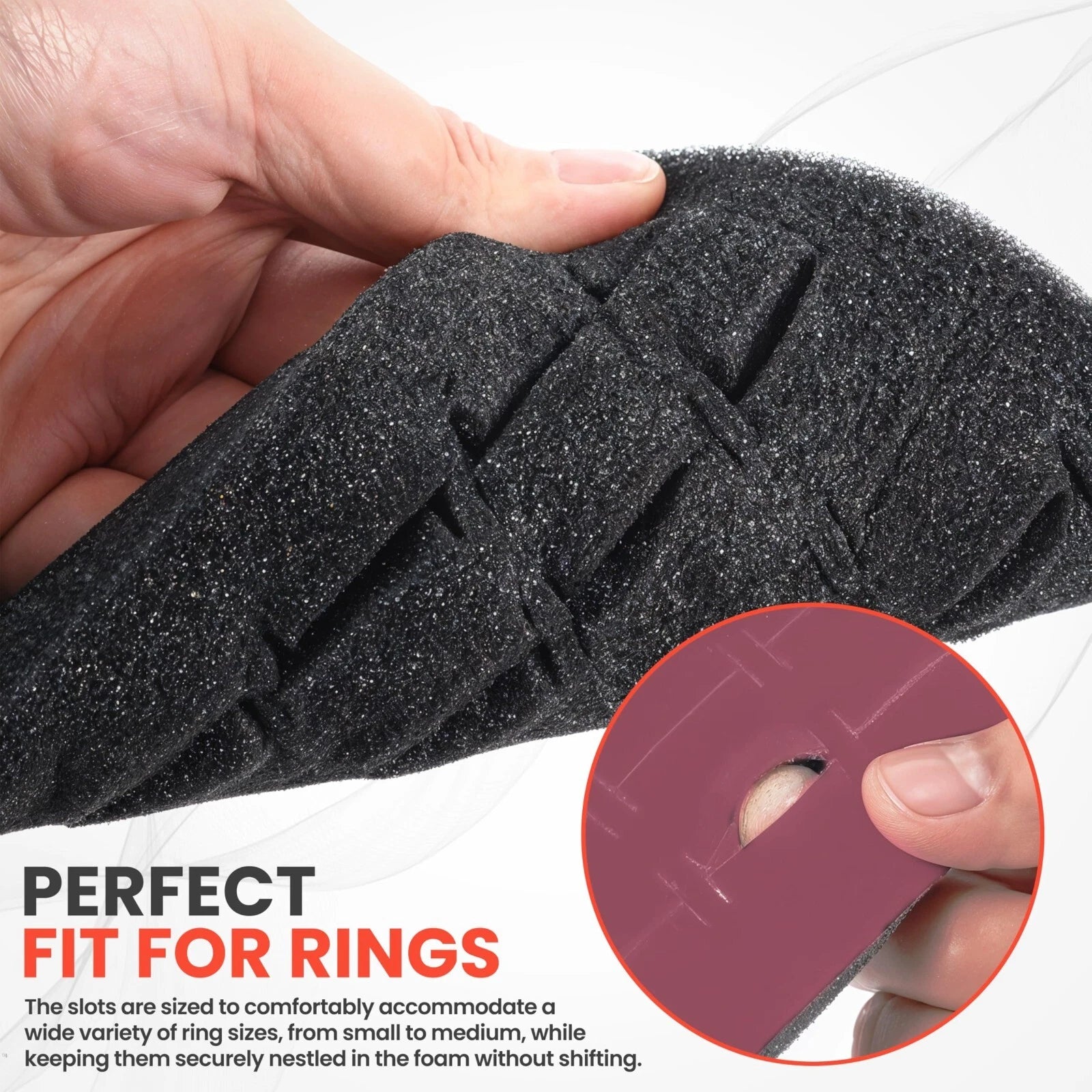 Novel Box 72 Slot Ring Earring Jewelry Tray Foam Velvet Liner in Various Colors | eBay