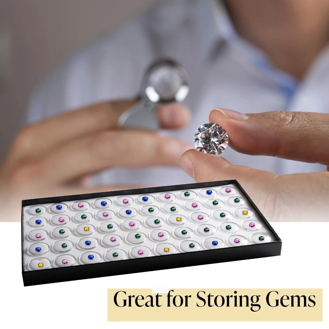 Novel Box Jewelry Gemstone Cardboard Display Case and Lid with Gem Jar Insert | eBay