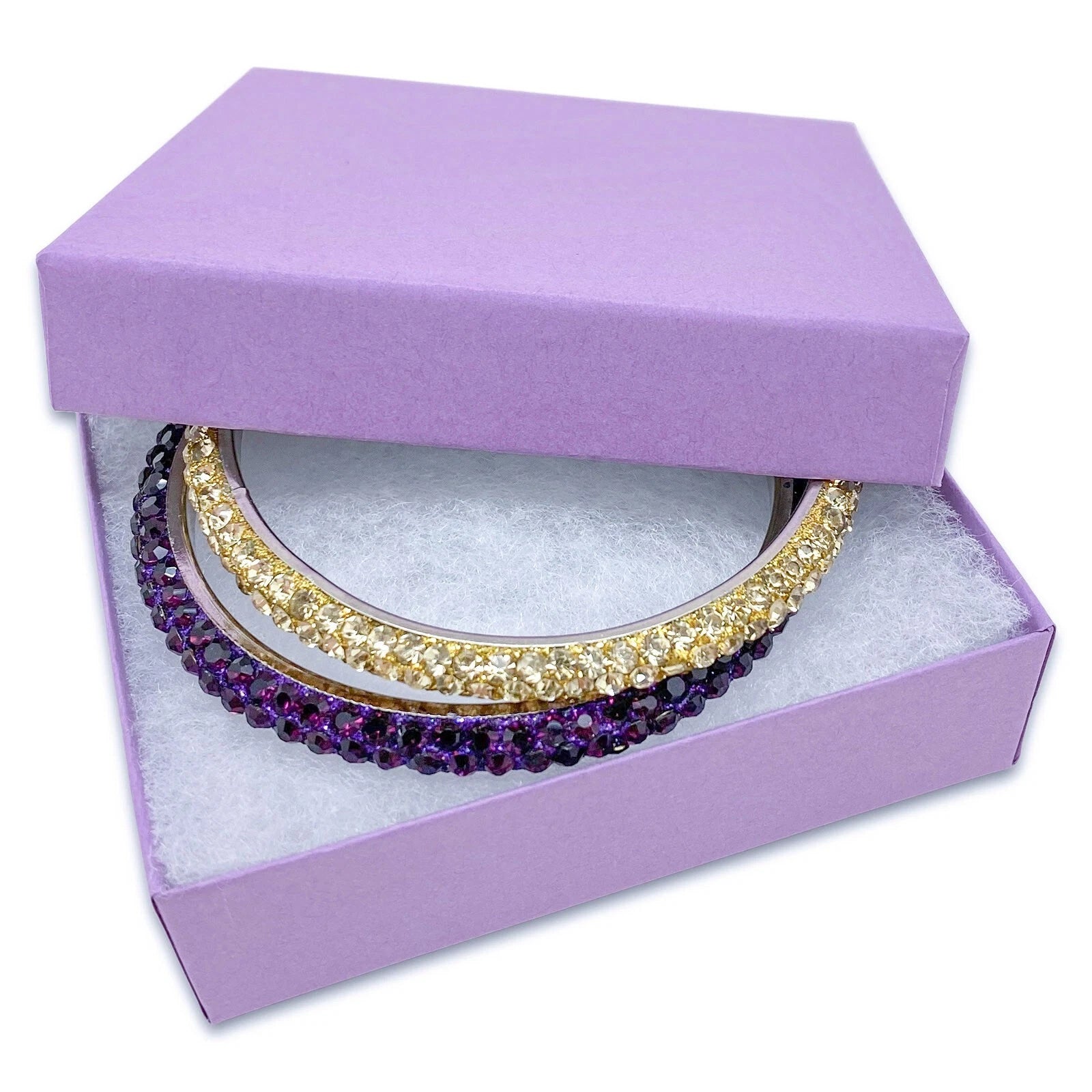 BULK Cardboard Kraft Paper JEWELRY GIFT BOXES Cotton Filled PURPLE for Shipping | eBay