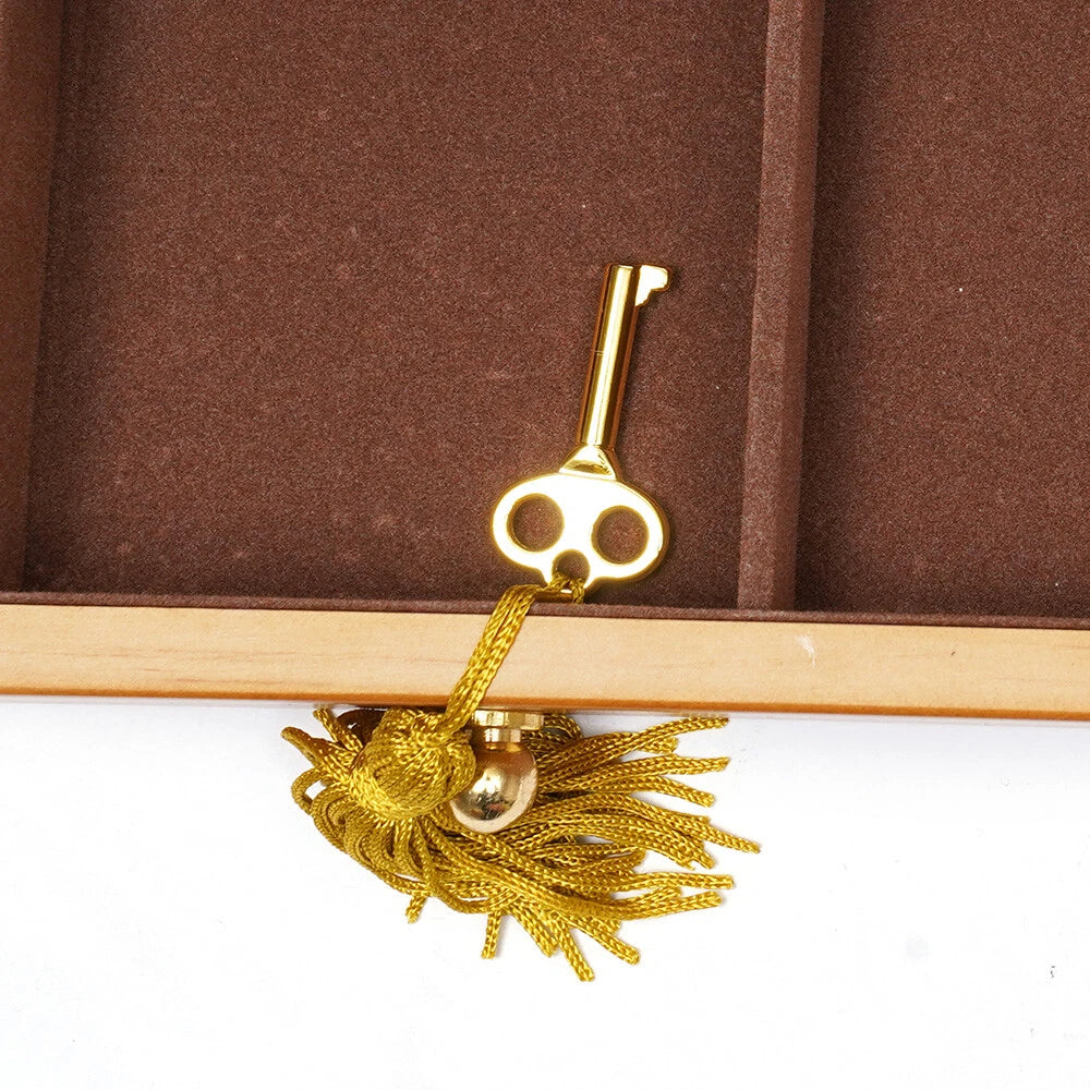 Large Capacity Wooden Jewelry Box W/ Safe Lock 3 Layers Retro Storage Organizer | eBay