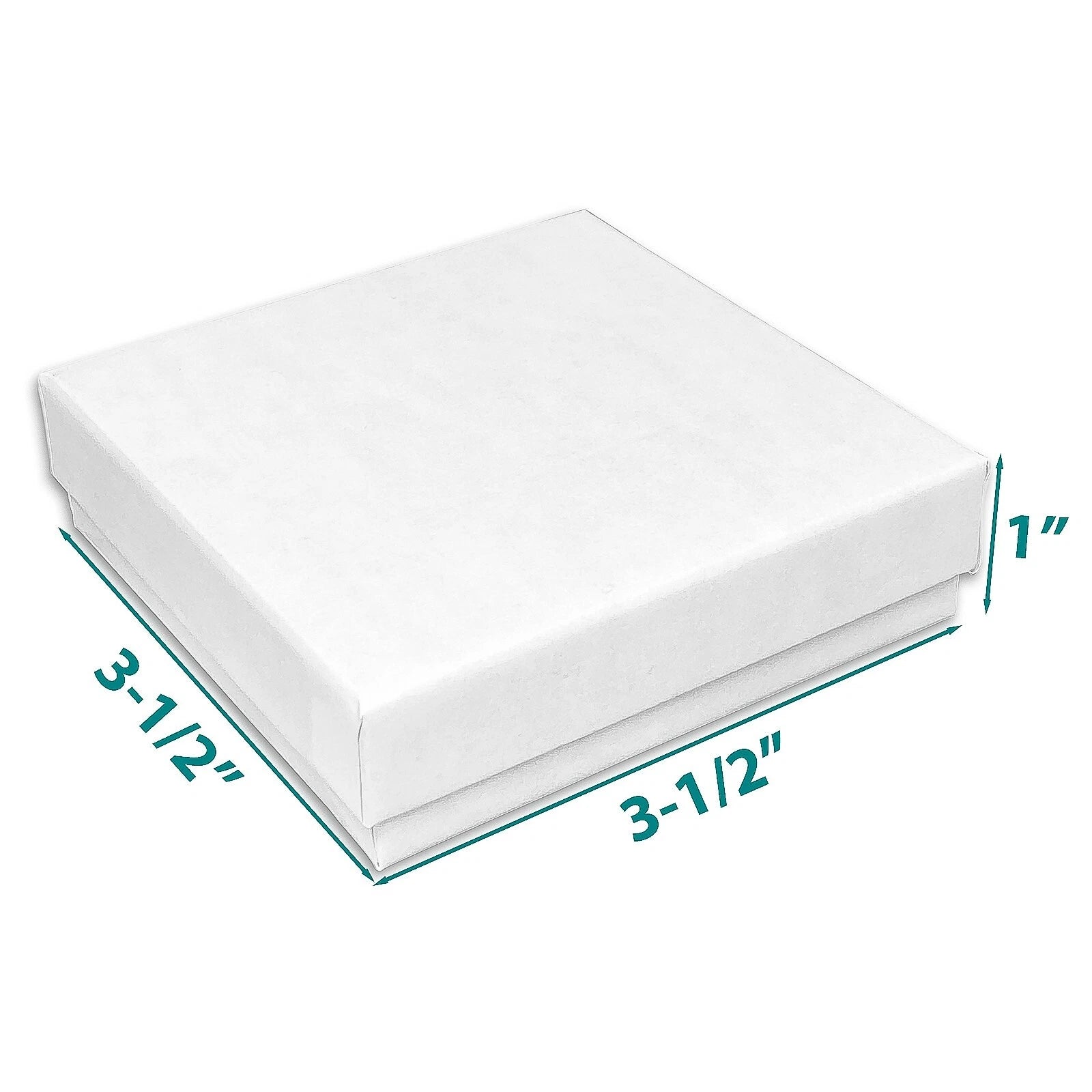 BULK 3.5x3.5x1 Cardboard #33 JEWELRY GIFT BOXES Cotton Fill Kraft Paper Shipping | eBay