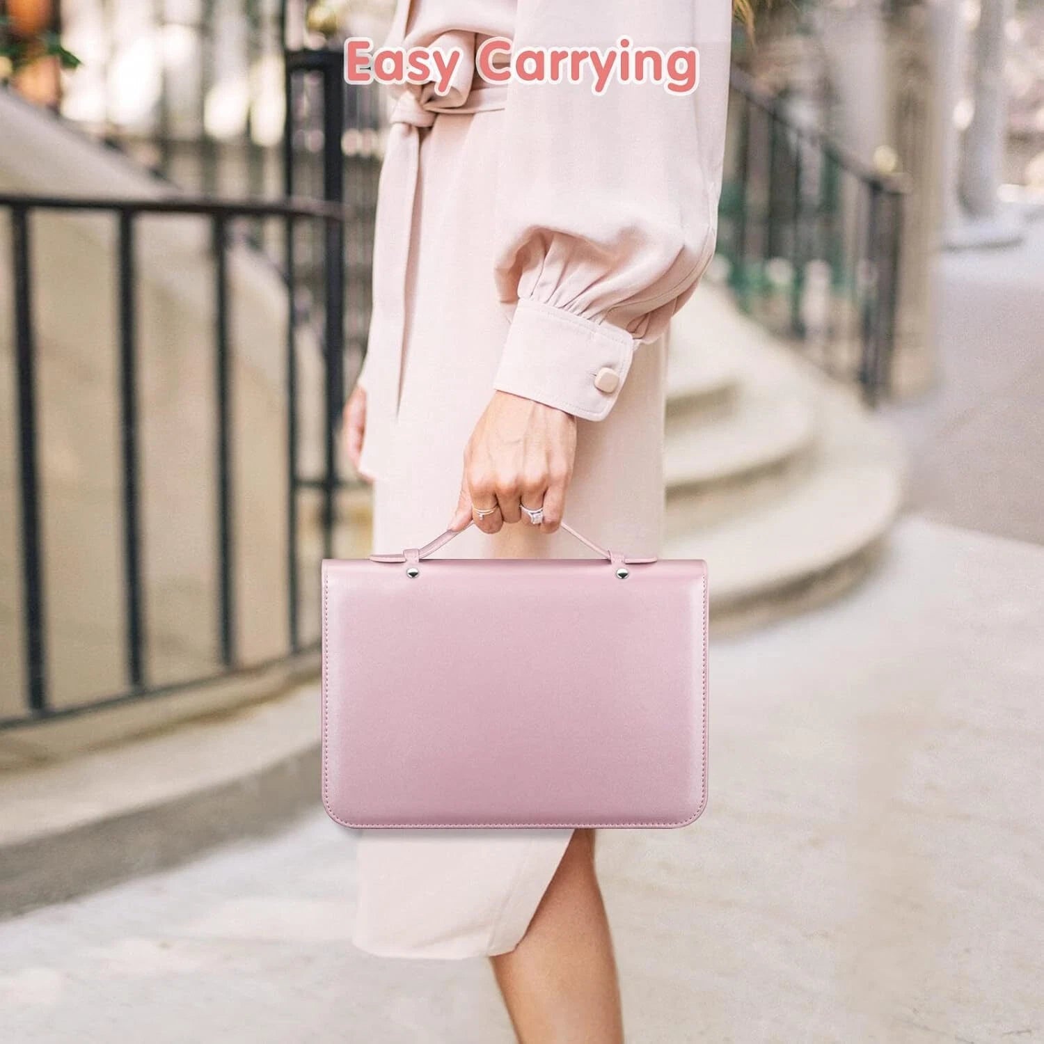 Large Capacity Jewelry Travel Organizer Case Portable Jewelry Storage Book Bag | eBay